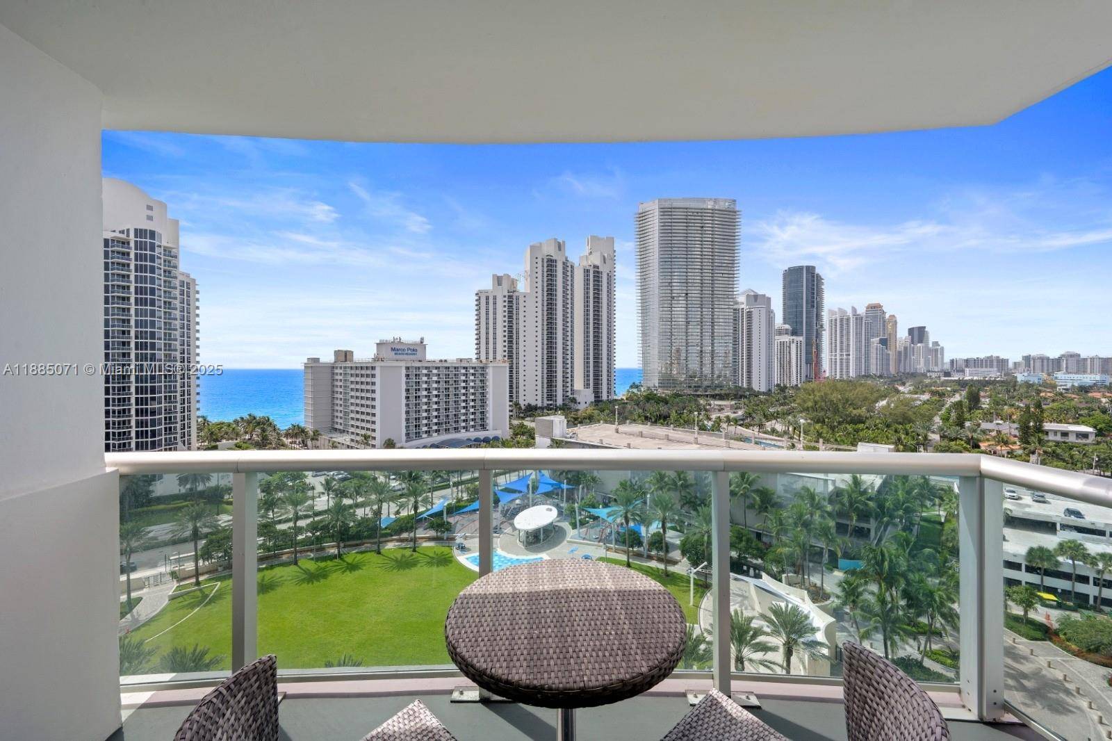Stunning furnished 1 bedroom DEN 1 Bathroom with direct Ocean view at Ocean Reserve, just across from the beach, Bright, spacious, and turnkey ready, Short term rentals allowed ideal for ...