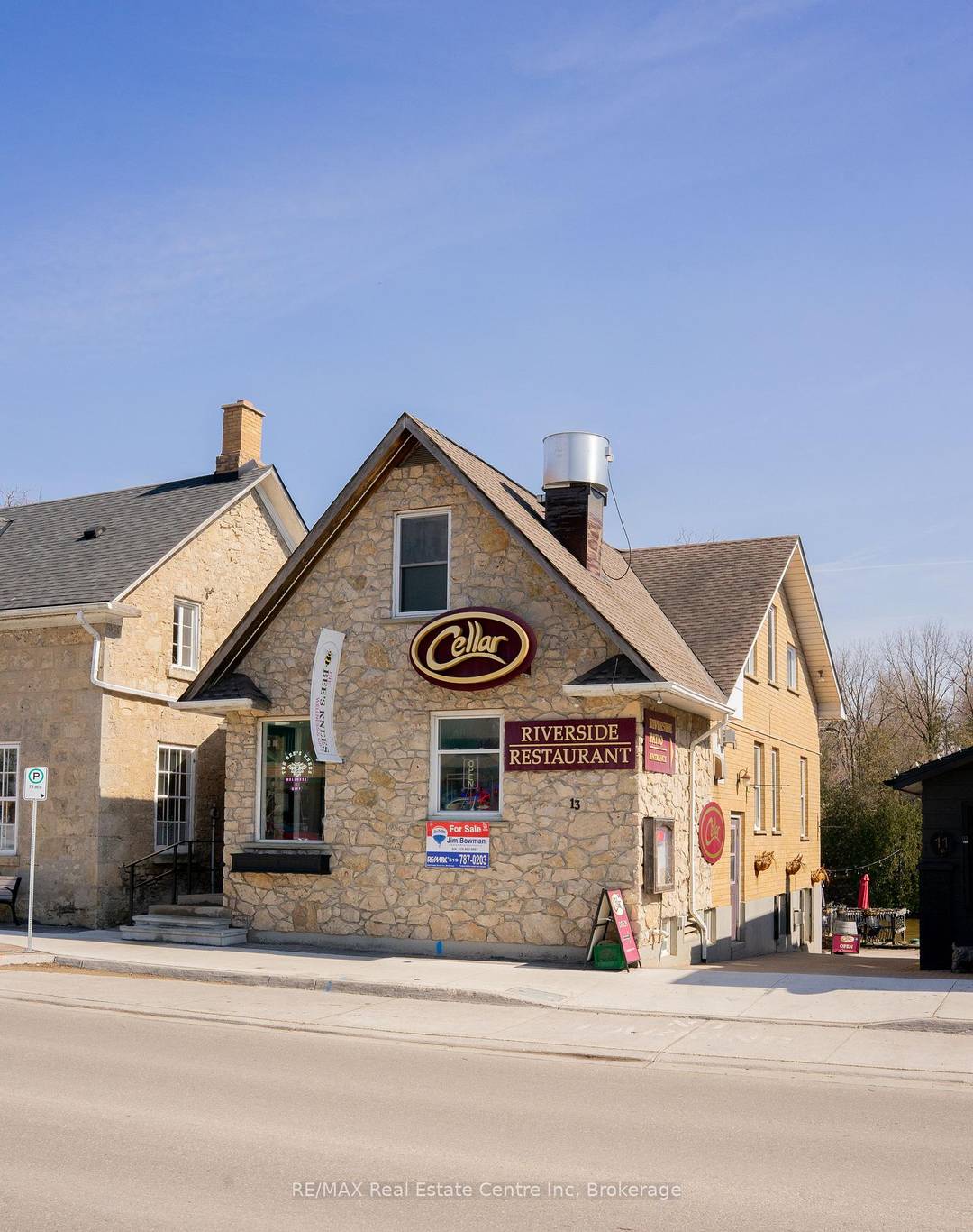 An incredibly rare chance to own a landmark stone building on the river in the heart of highly sought after show piece downtown of Elora Ontario.