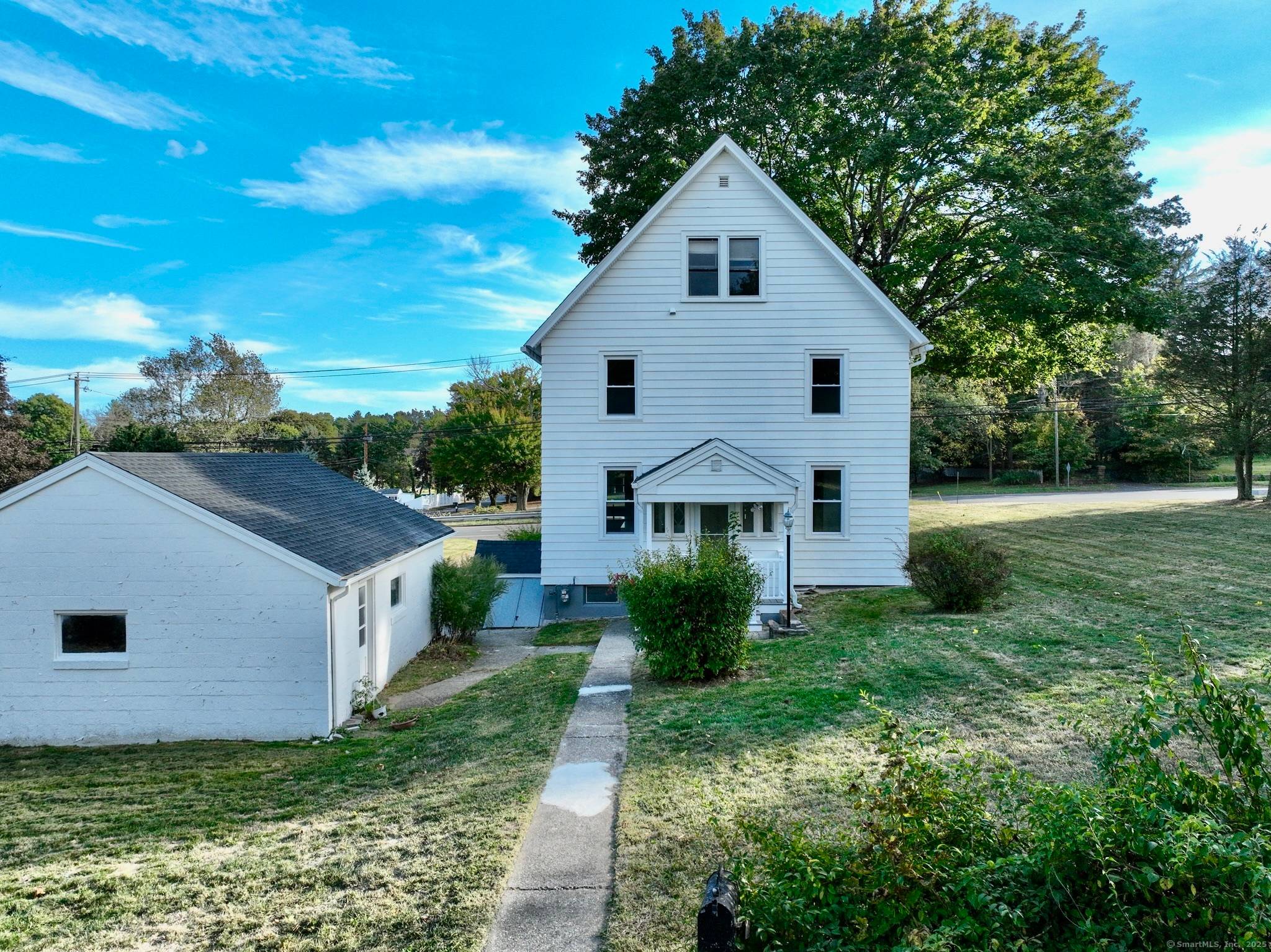 Dual entrance with private back road access !