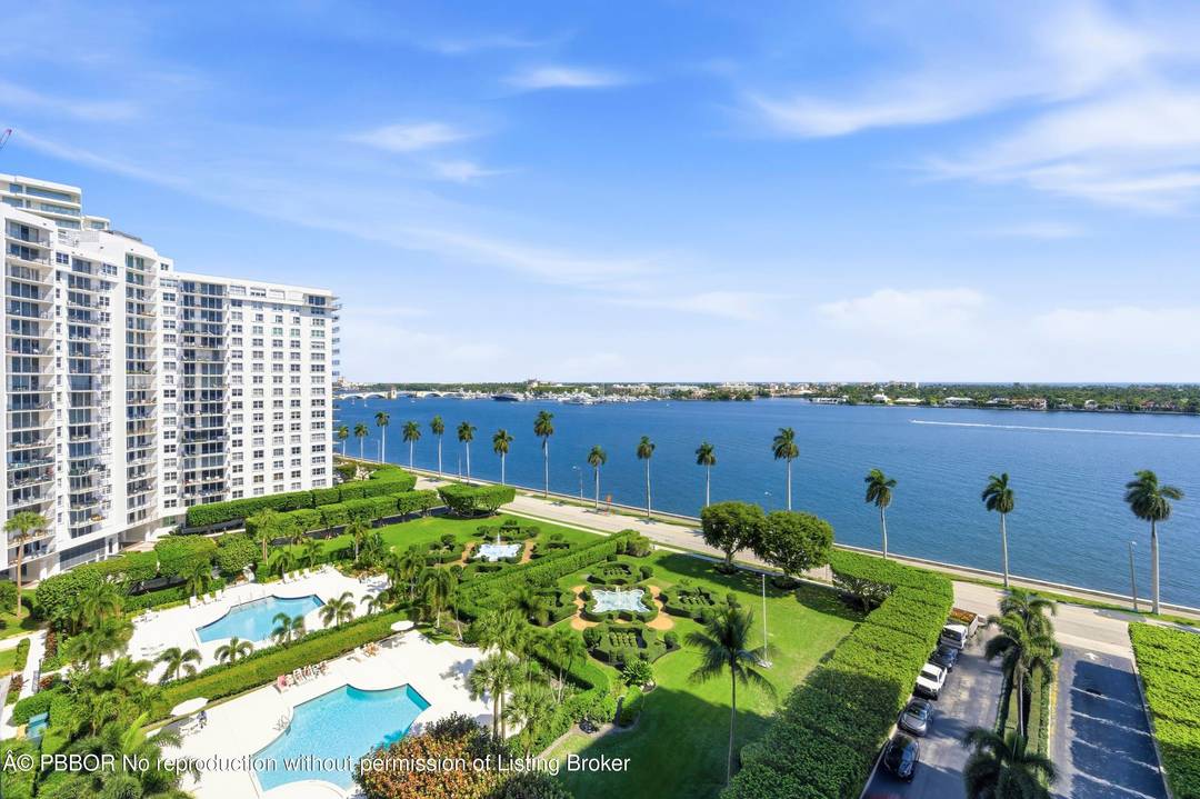 Stunning, Custom renovated 2 BD 2 BA with impact windows featuring outstanding views of the harbor yachts, Intracoastal waterway, and the ocean beyond in the well regarded Rapallo South Building.