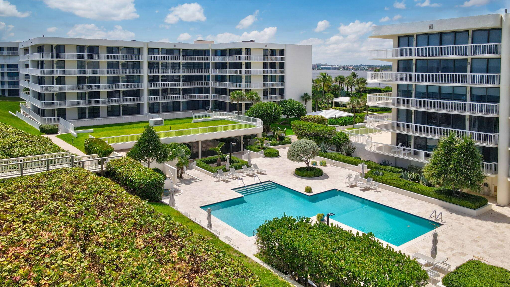 Expansive ocean and beach view from this large over 2, 000 sf two bed, two bath top floor unit.