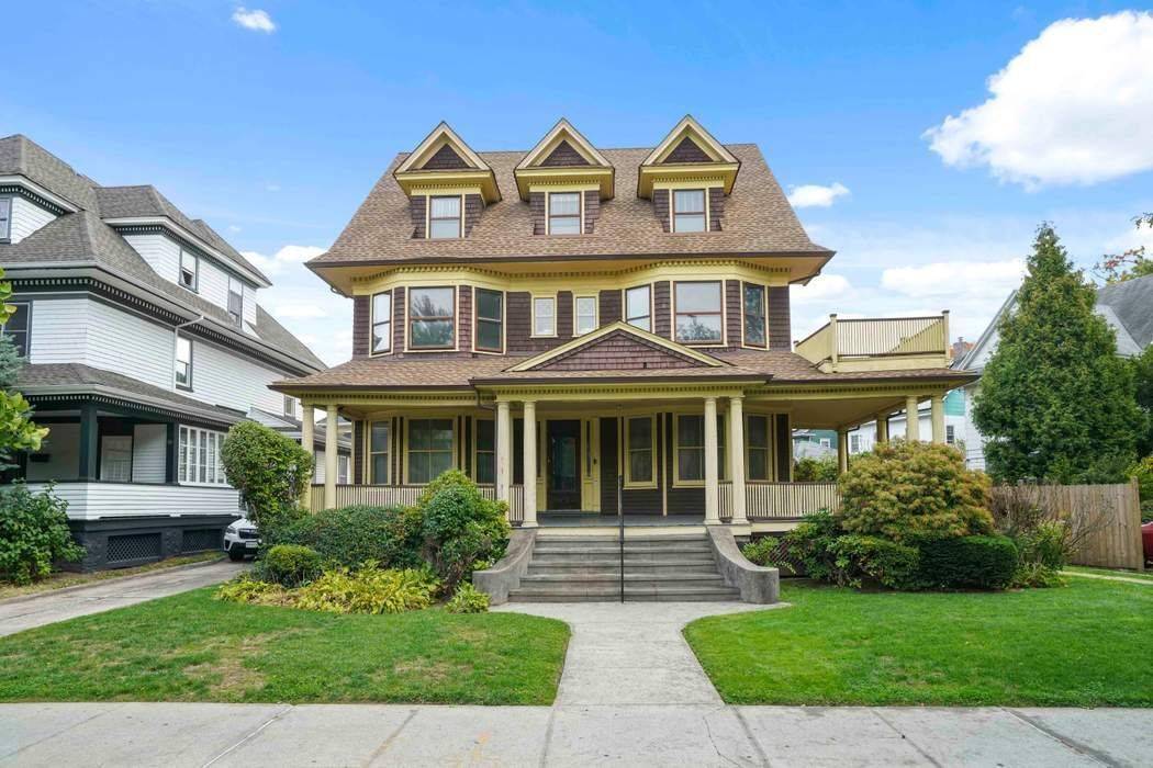 Set within the coveted Ditmas Park Historic Landmark District, 561 East 17th Street is a rare, freestanding early 20th century wood frame Victorian gracefully situated on an oversized 77.