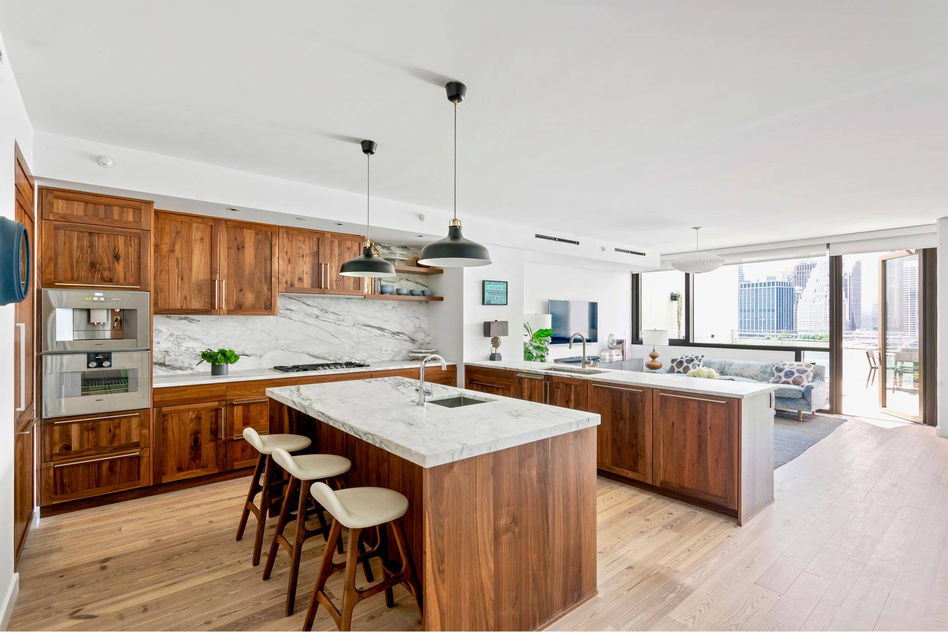 CONTRACT PENDINGWelcome to this townhome style, Triplex Penthouse Masterpiece at Pierhouse, Brooklyn Bridge Park.