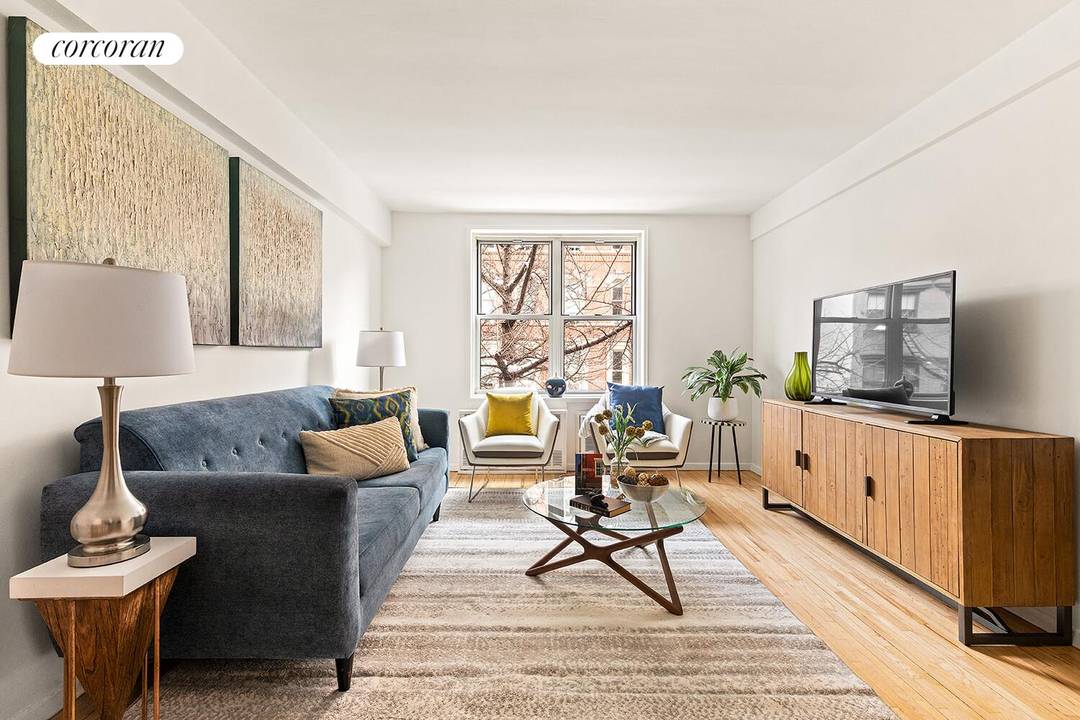 350 Bleecker Street, Apartment 2N Oversized One Bedroom Coop in the Heart of the West Village Welcome home to 350 Bleecker Street, Unit 2N, a sun drenched, a classic one ...