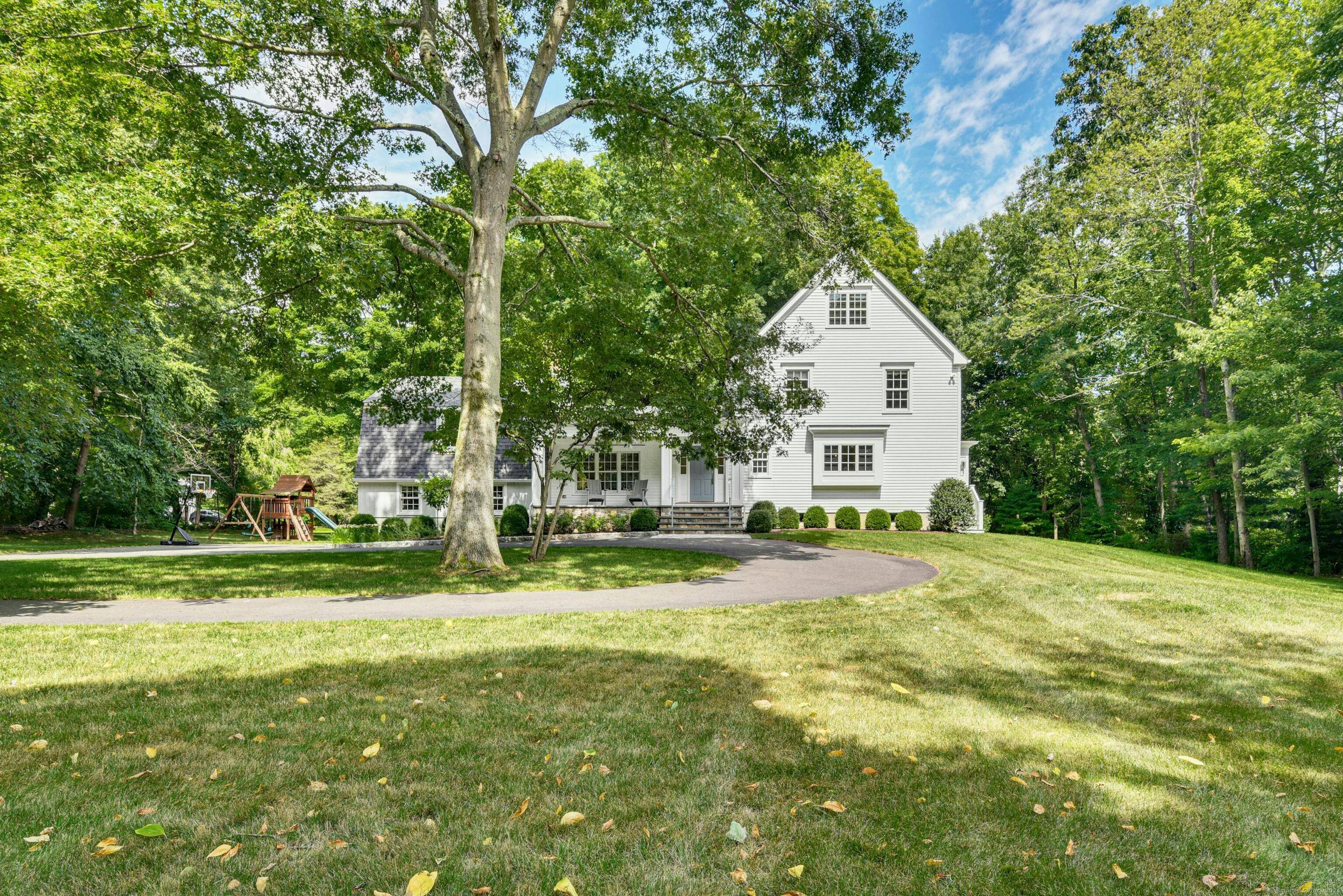 Discover the perfect blend of elegance and modern comfort in this newly renovated home nestled on two serene acres in New Canaan.