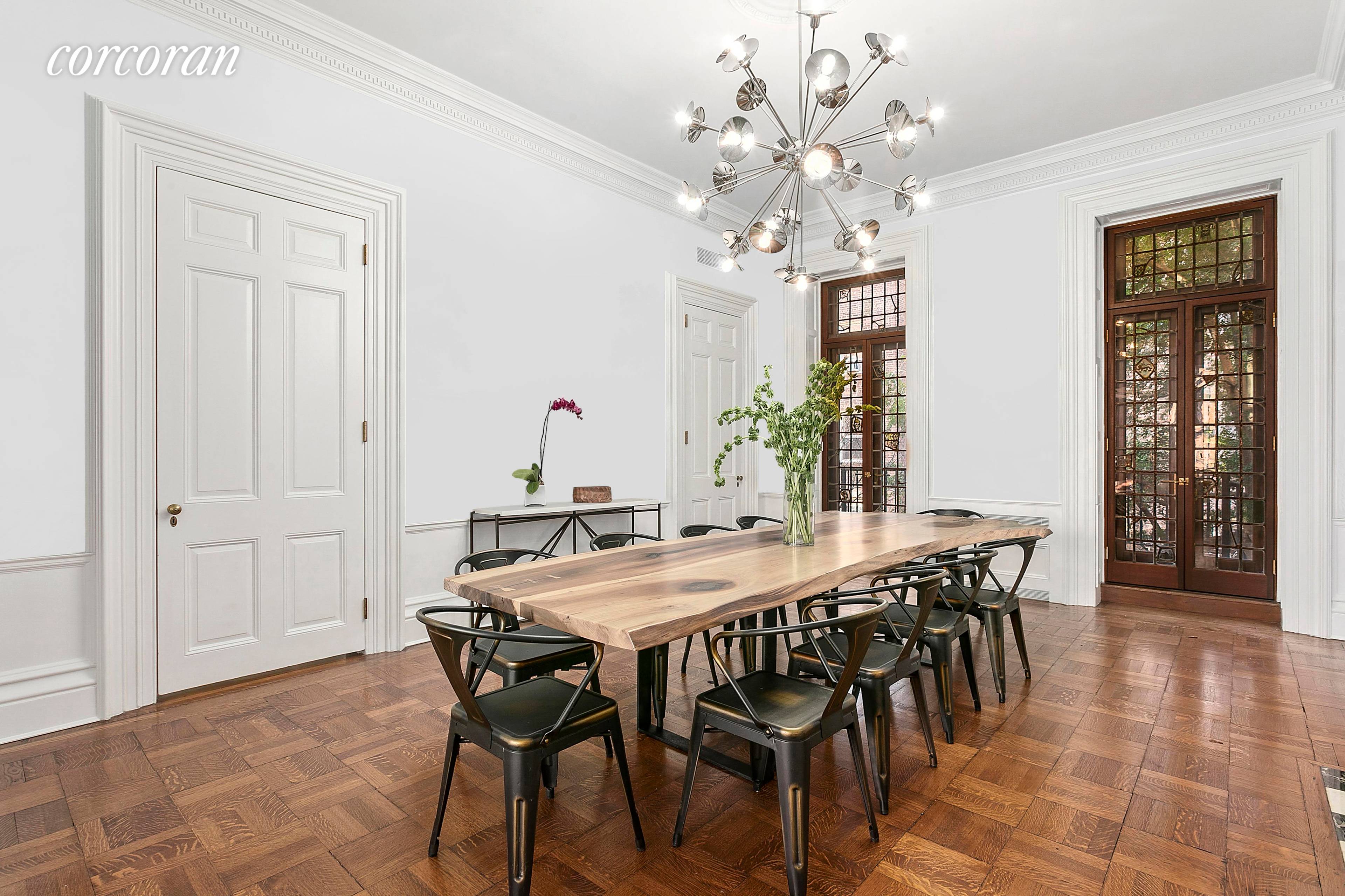 16 Remsen Street is an incredible 26 foot wide, five story townhouse with finished cellar and four outdoor spaces on the finest block in Brooklyn Heights.