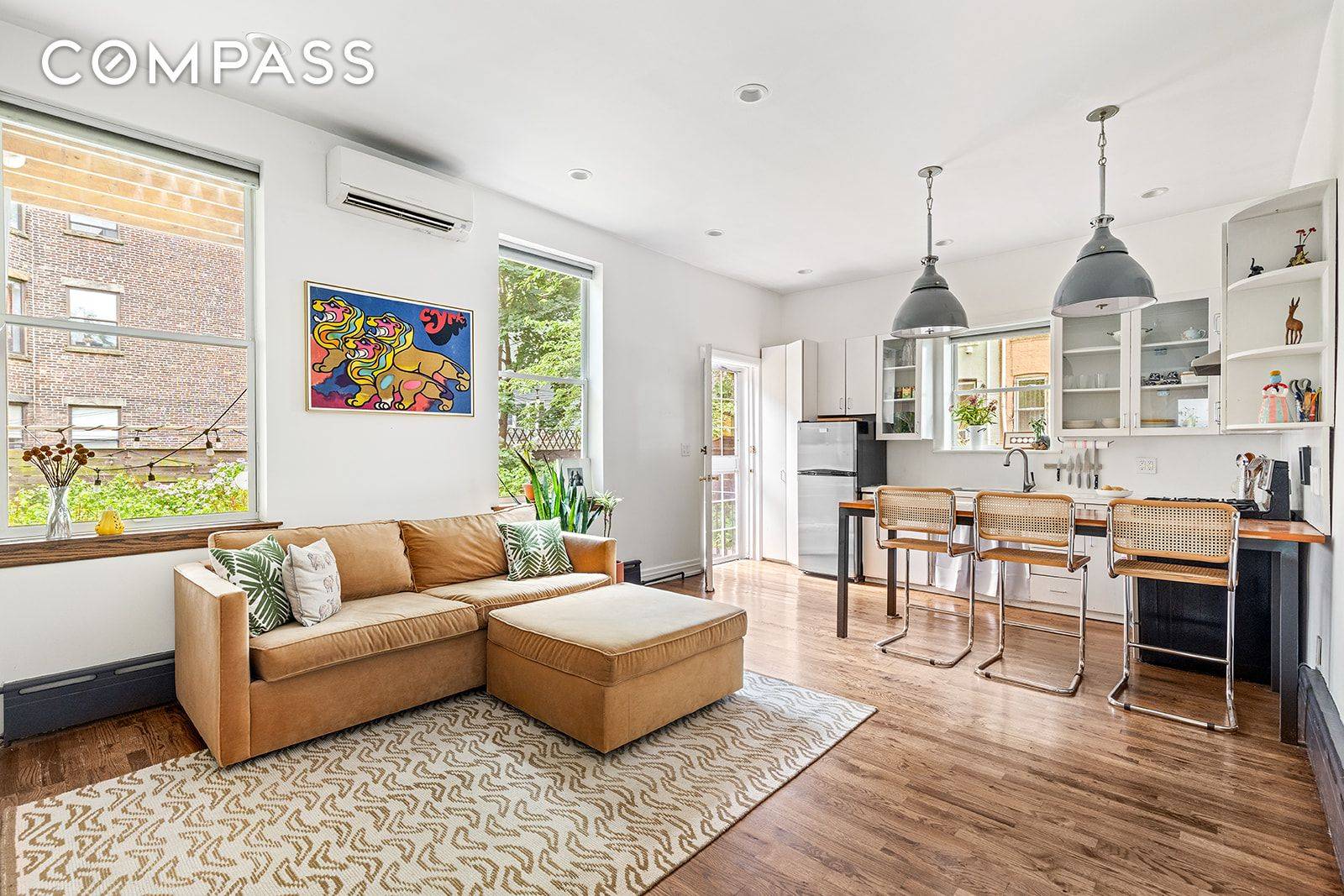 110 Clinton Avenue, 1C is located in what was originally part of the grand parlor floor of a former 1870 Clinton Hill mansion.