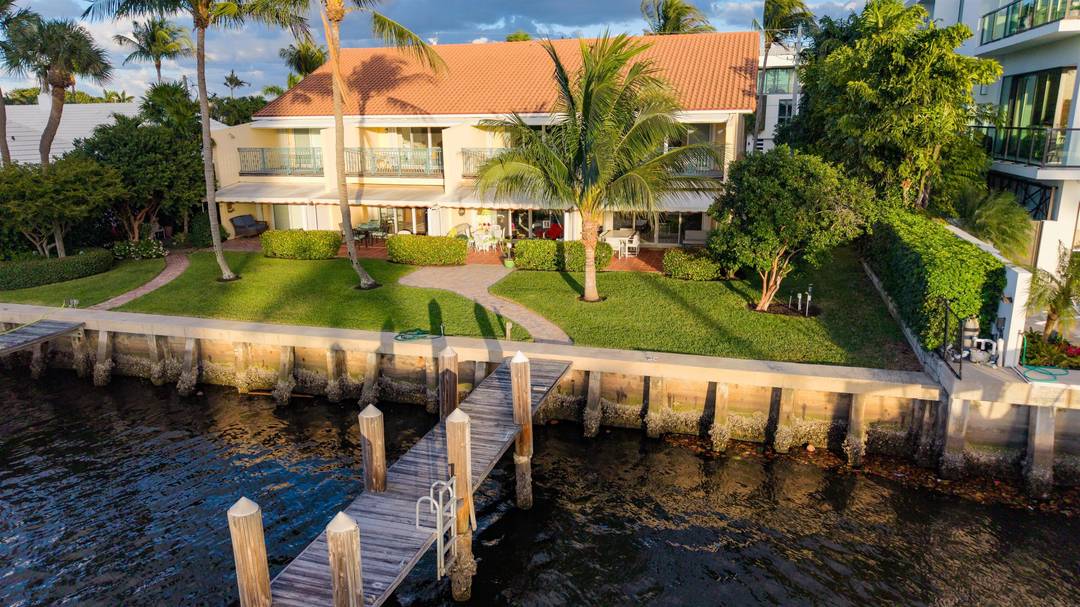 336 Venetian Drive, Delray Beach, Florida has incredible sunset views overlooking the Intracoastal.