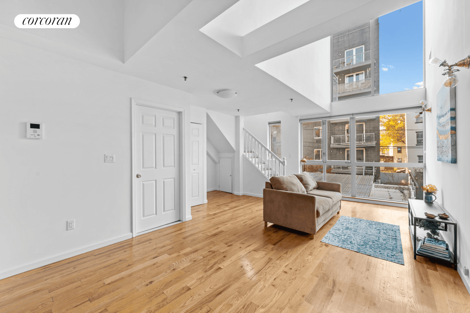 Apartment 2B is a sleek, loft inspired one bedroom duplex located in the heart of Williamsburg.