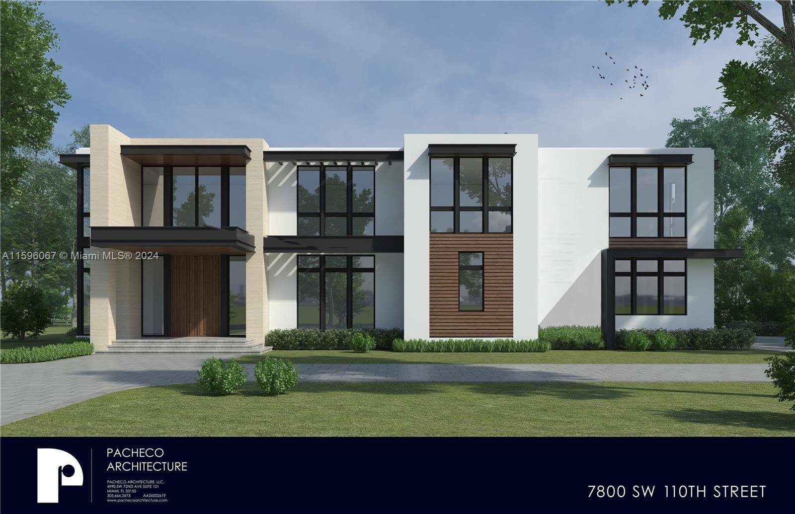 A stunning new construction project is coming to the lush Pinecrest area on a 28, 400sqft lot.