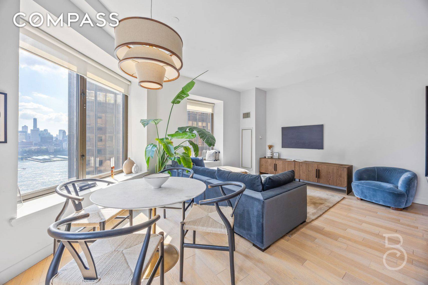 Step into a dream where modern design meets everyday ritual, a stage set high above the East River and the Manhattan cityscape where light pirouettes across wide plank oak floors ...