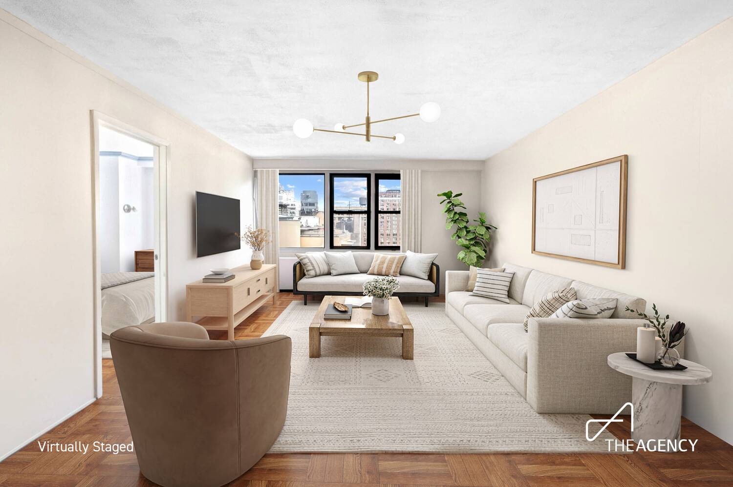Welcome home to this extra spacious converted one bedroom, one bathroom co op featuring classic charm design, great storage and open sky views.