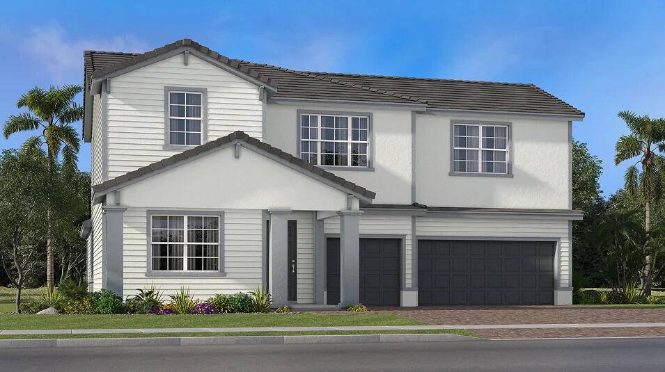 This sophisticated two story home features an adaptable flex space on the first floor.