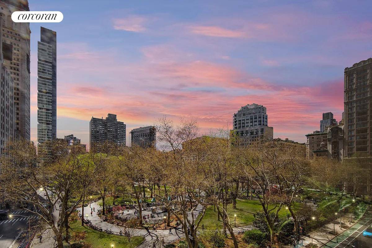 Rare full floor facing Madison Square Park.