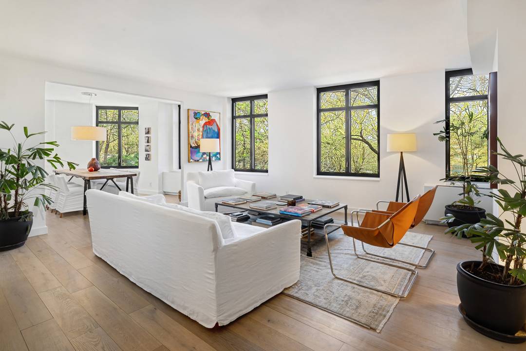 Residence 2B at 222 Riverside Drive is a rare and beautiful three bedroom, three and a half bath home offering exceptional scale, light, and a seamless, house like flow.