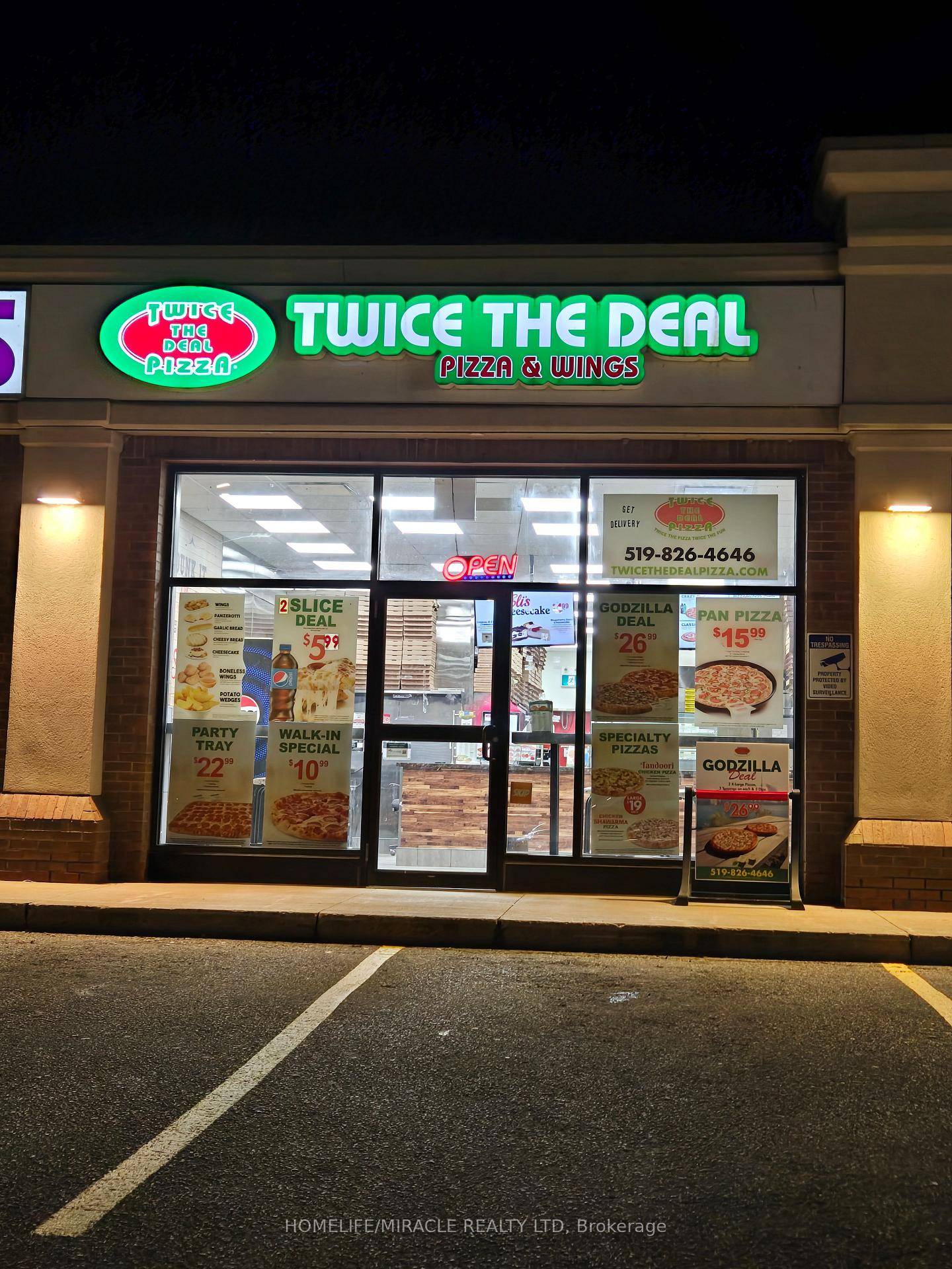 Turnkey Franchise Opportunity Twice The Deal Pizza, Guelph This well established pizza franchise, Twice The Deal Pizza is located at 715 Wellington St W, a high traffic corner at Imperial ...