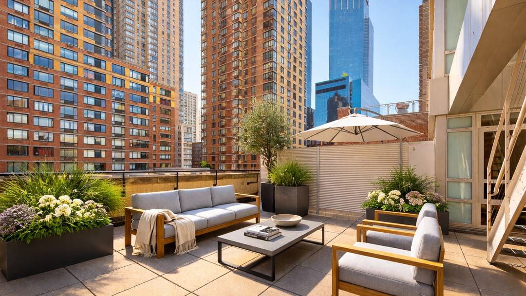 Penthouse 2 is part of the exclusive penthouse collection at 426 West 58th Street, offering 2, 615 square feet of interior space and 633 square feet of private outdoor space, ...