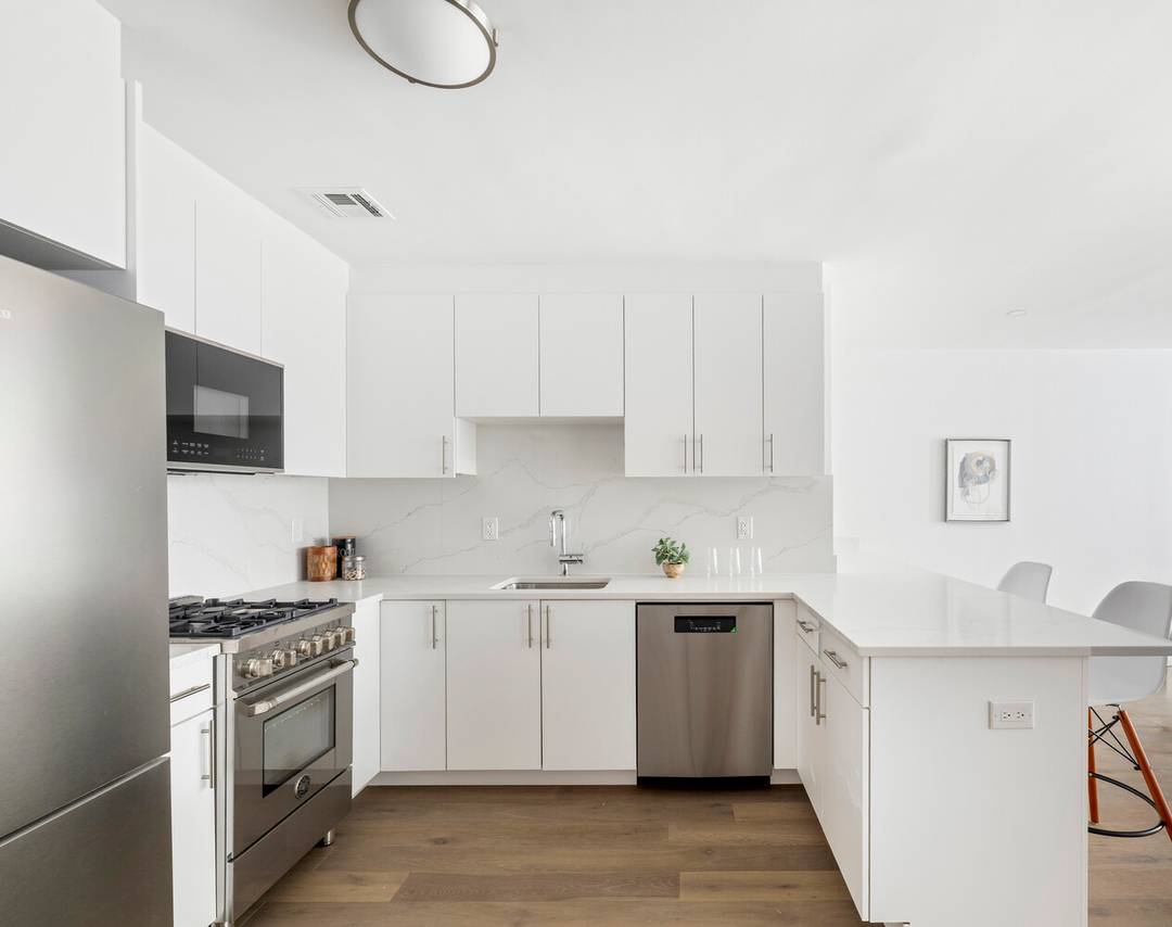 Sponsor Unit Introducing Apartment 3C in the historic Kheel Tower, a beautifully renovated, one bedroom, one bathroom home with wonderful natural light and oversized windows showcasing sunny, western exposures.
