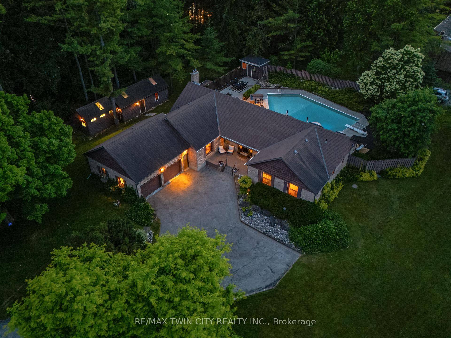 Your Dream Starts Here 105 Grandview Drive, Conestogo Set on a picturesque 1 acre lot in one of the region's most sought after enclaves, this ranch style bungalow with an ...