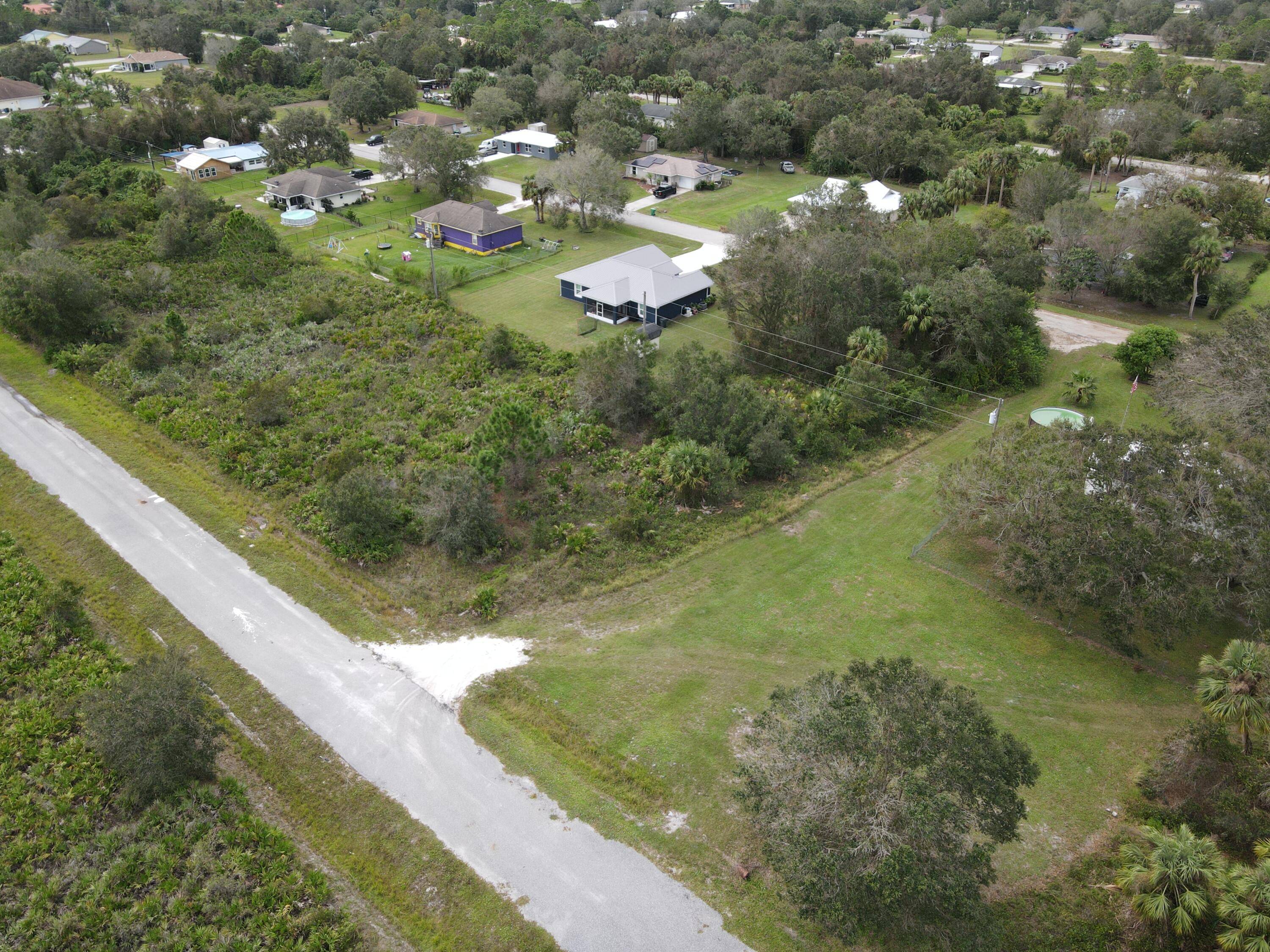 Vacant land ready to build.