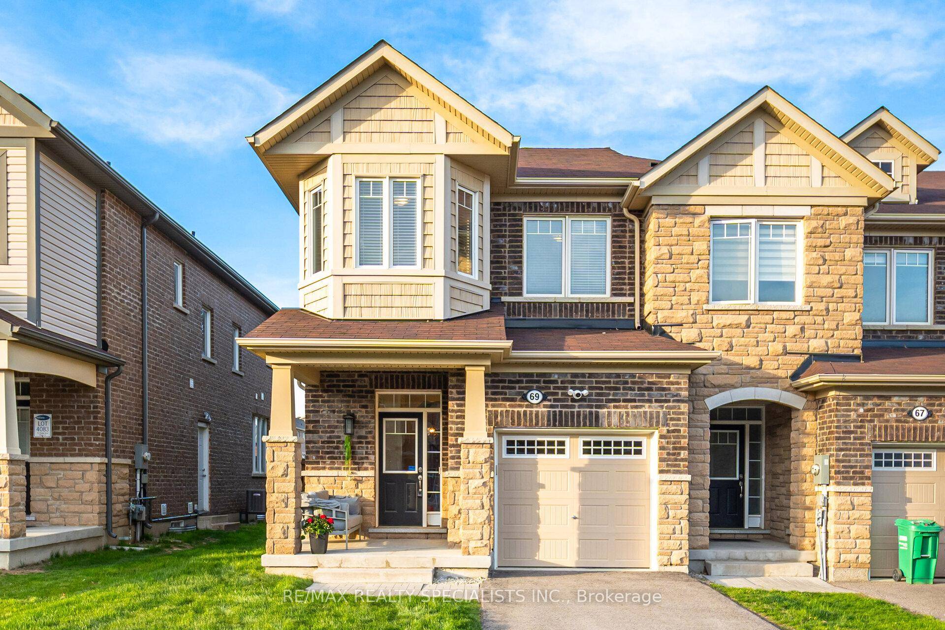 VERY R A R E Opportunity To Own A Beautifully Upgraded 2 Story Brick amp ; Stone End Unit Townhouse in Caledon.