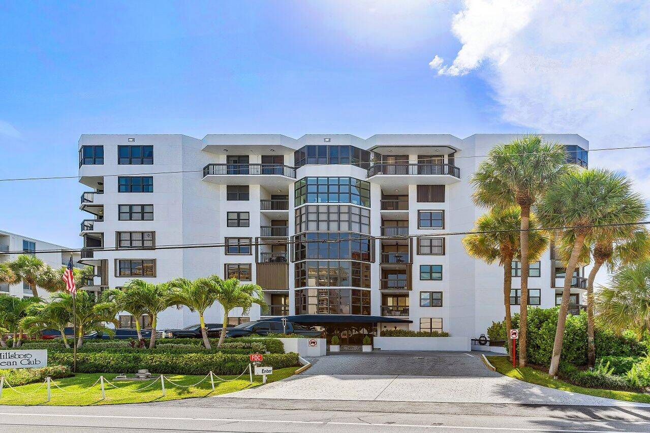 Luxury Corner Unit with Stunning Water Views located directly on the sand in Hillsboro Mile !