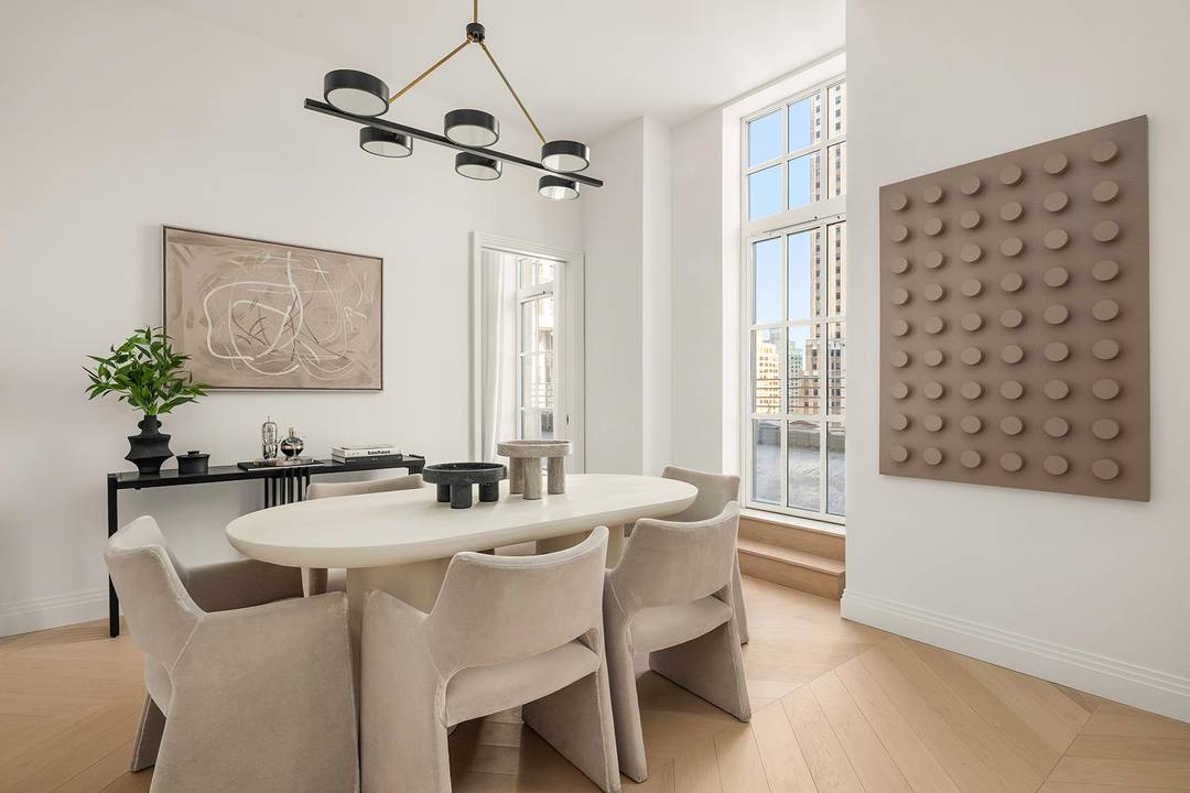 Residence 3306 at One Wall Street is a dramatic 1, 303 square foot two bedroom, two bath home distinguished by a sprawling private terrace spanning 650 square feet a rare ...
