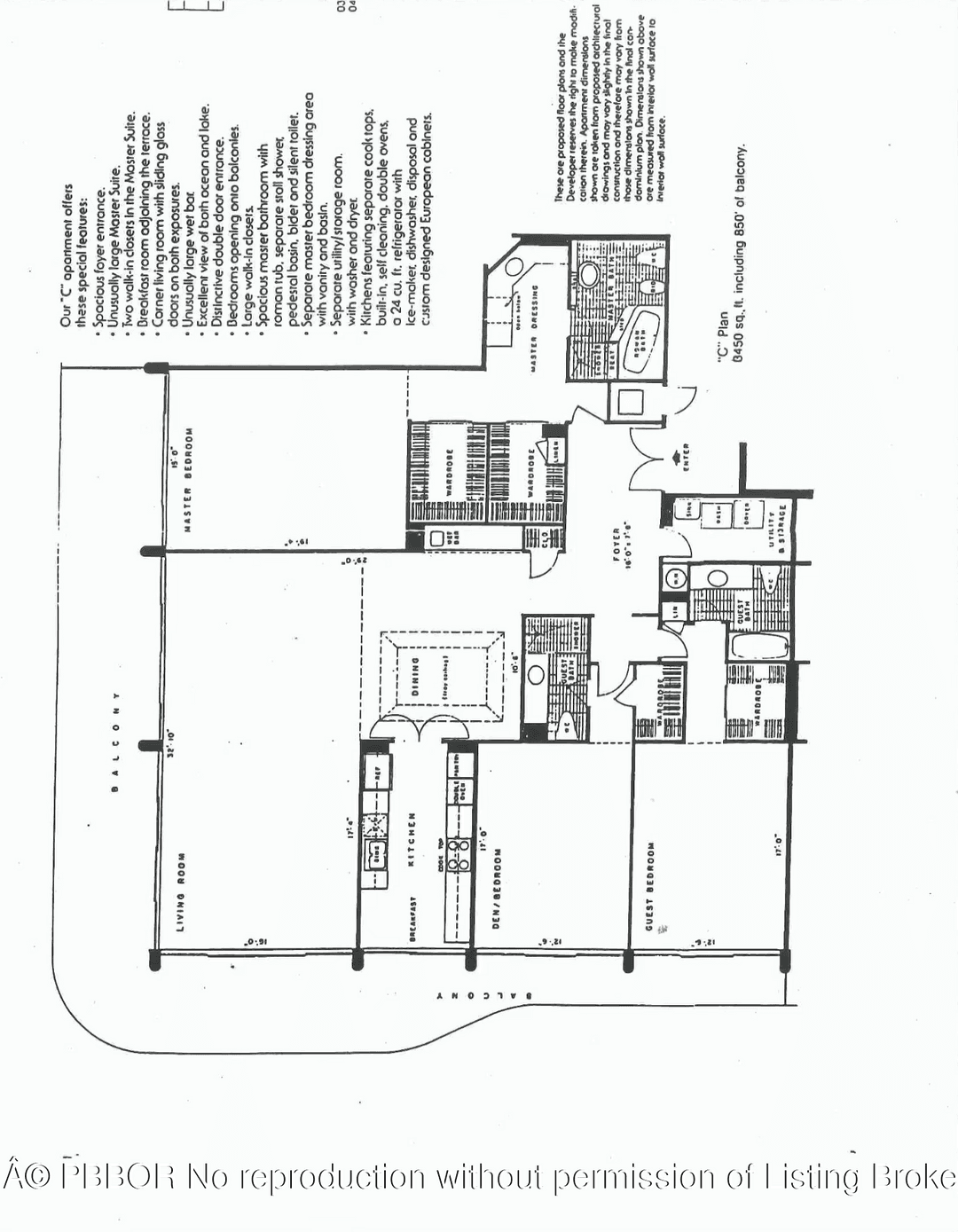 Ocean to Intracoastal 3BR 3BA northwest corner unit at Beach Point with 2, 606 sq ft and sweeping ocean and Intracoastal views.