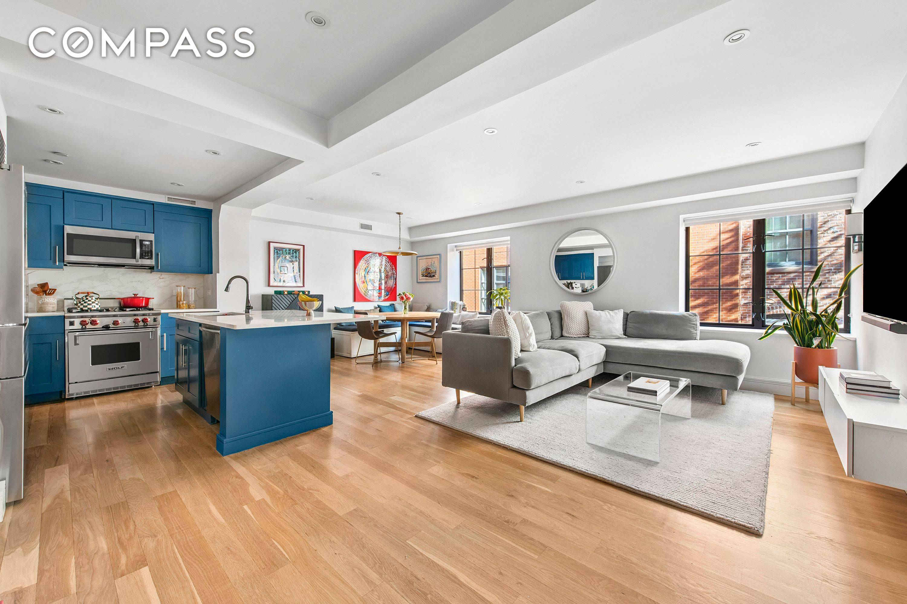 Nestled in the heart of Cobble Hill, this beautifully renovated, two bedroom, two bath residence offers over 1, 200 square feet of refined living space, blending classic prewar character with ...