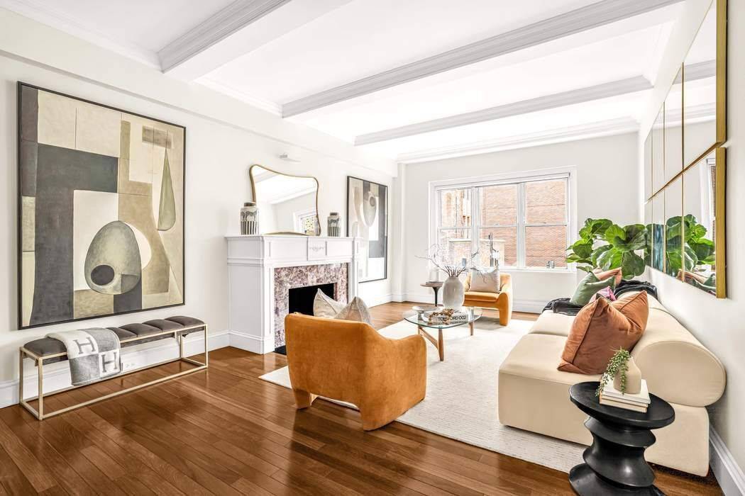 Once 12 Rooms and now thoughtfully reimagined into 9, this home seamlessly marries the elegance of prewar architecture with the sophistication of bespoke modern finishes.