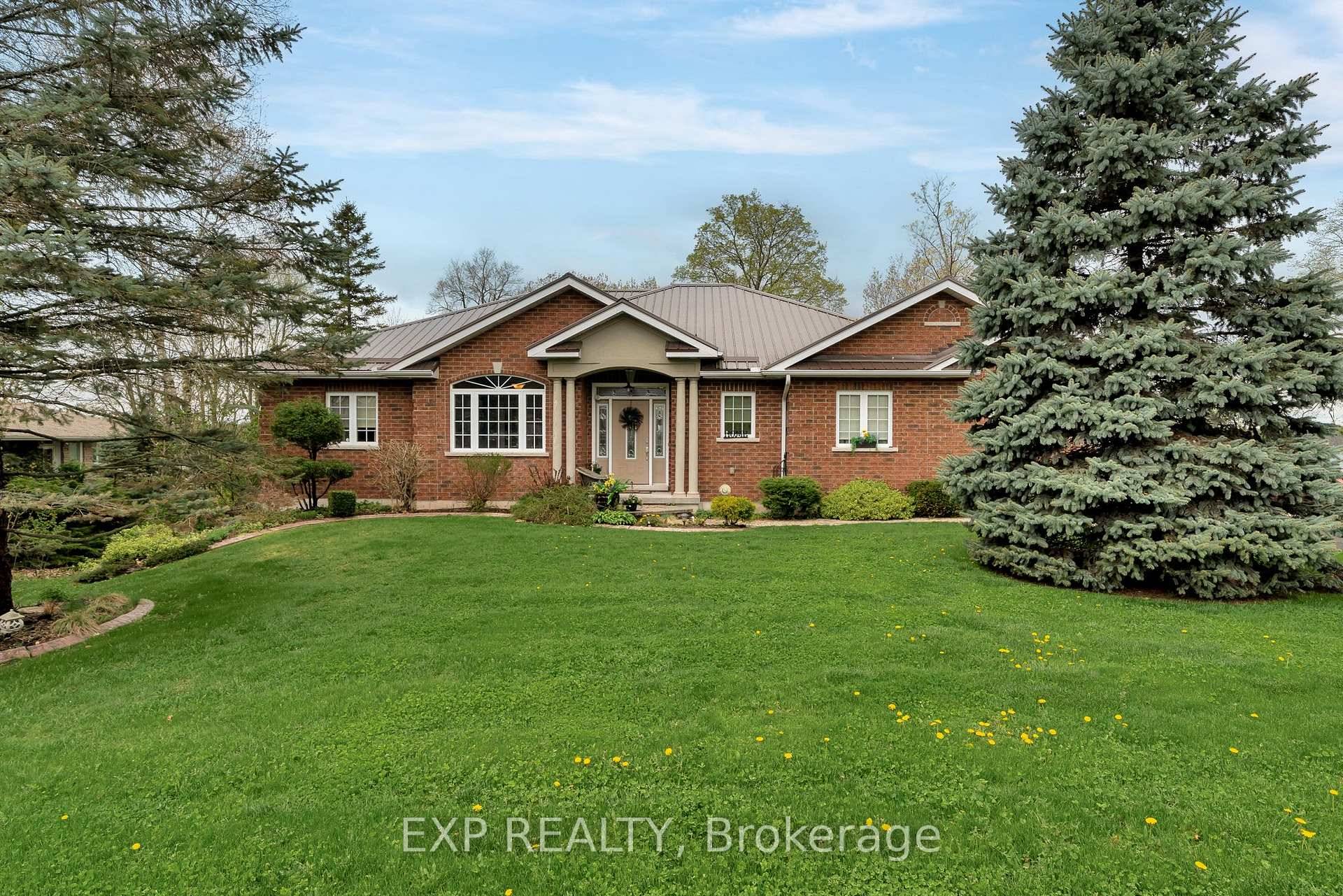 Nestled along the scenic shores of the Trent River in Frankford, this custom built all brick bungalow with over 3, 100 sq.