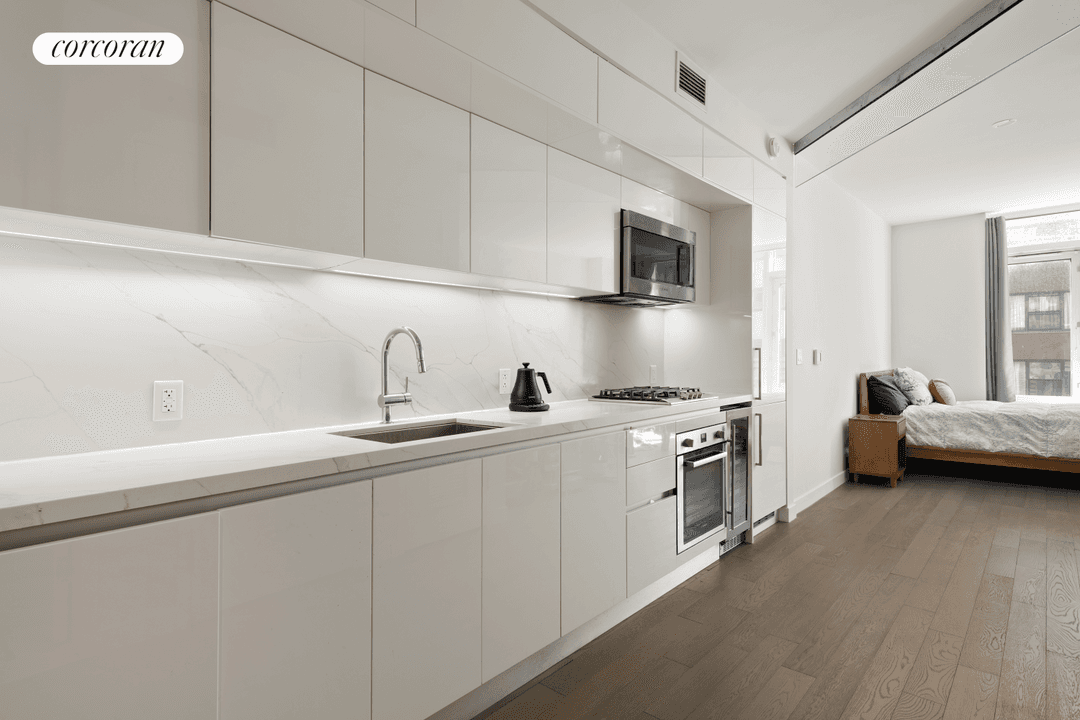 Own your bright and spacious studio Apartment 5J at Charlie West, a meticulously maintained luxury condominium offering exceptional value in one of Manhattan's most sought after locations.