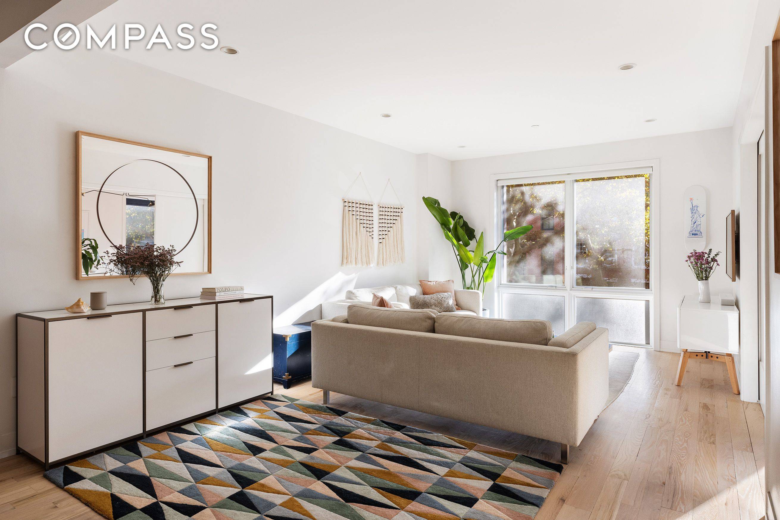 Residence 2 at 207 Wyckoff Street is a three bedroom, two bathroom home with a massive private roof terrace situated on a quiet, tree lined block in bucolic Boerum Hill.