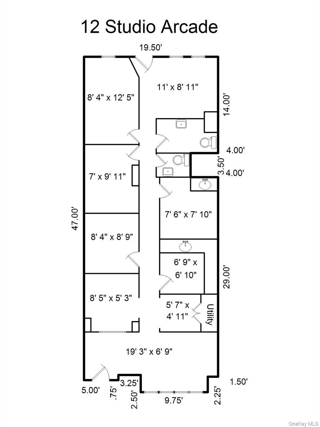 12 Studio Arcade, Bronxville, New York 10708 Offering 1, 000 SF for office space on North Side of Studio Arcade between West Pondfield and the Metro North Train Tracks, just ...