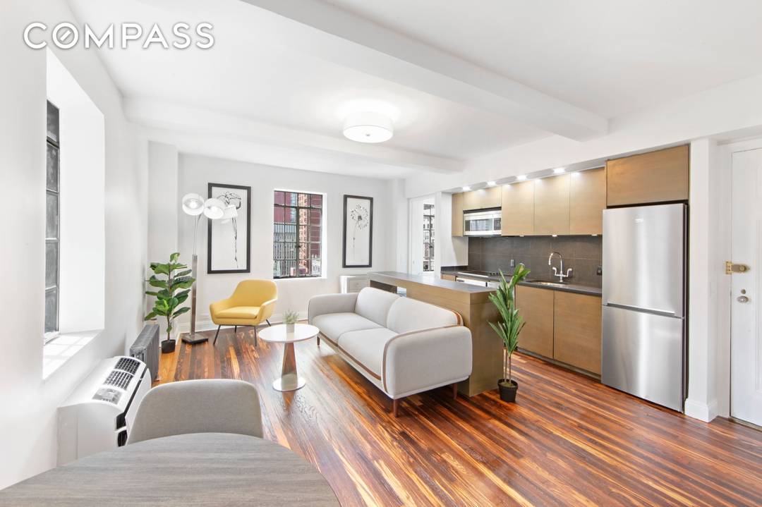 Spacious 1 bedroom, 2 full bathroom apartment at Prospect Tower.