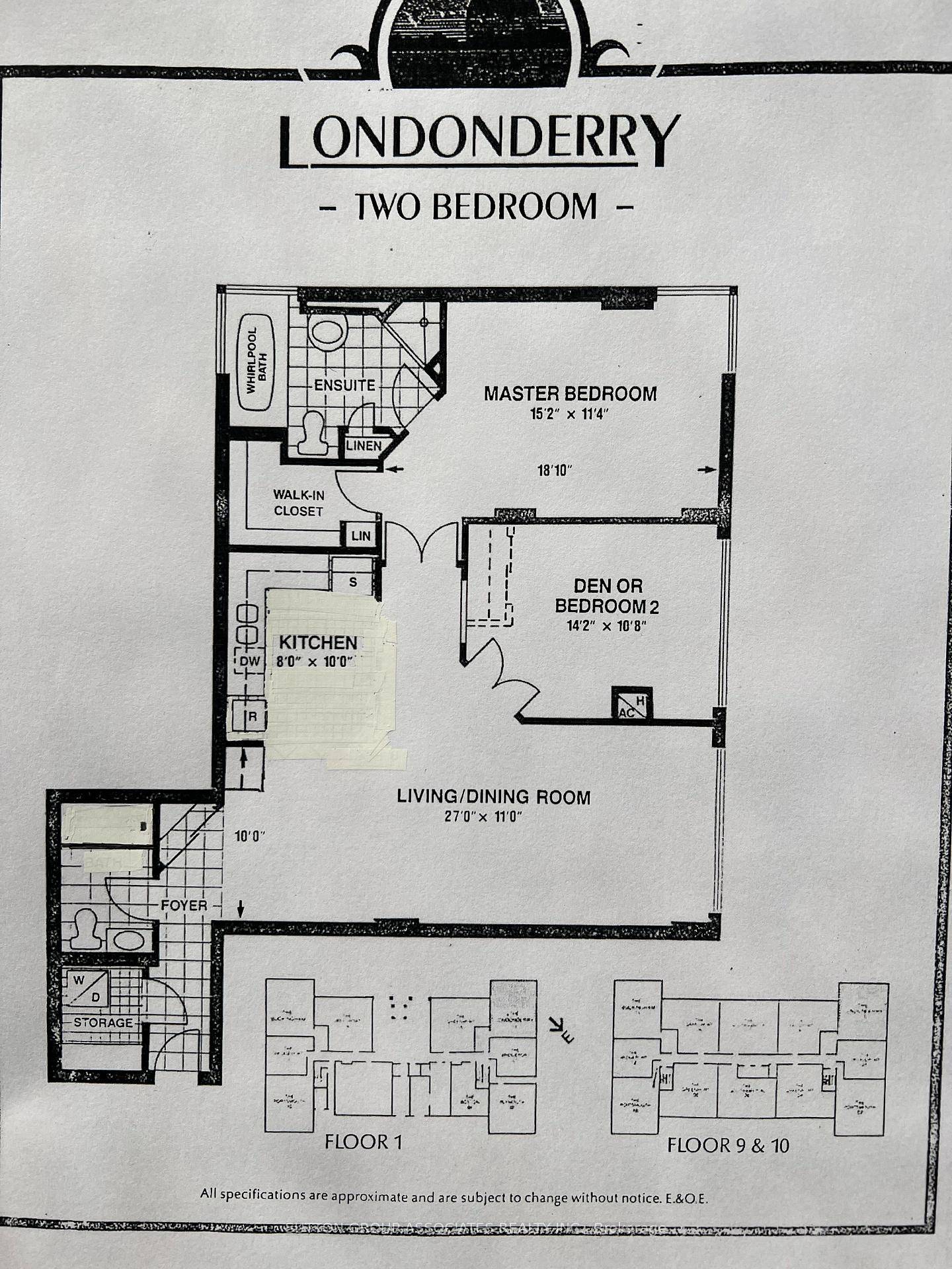 Rare Opportunity in Clarkson Lorne Park community to own a spacious ground floor two bedroom, two bathroom unit, with Private east facing 377 sq.