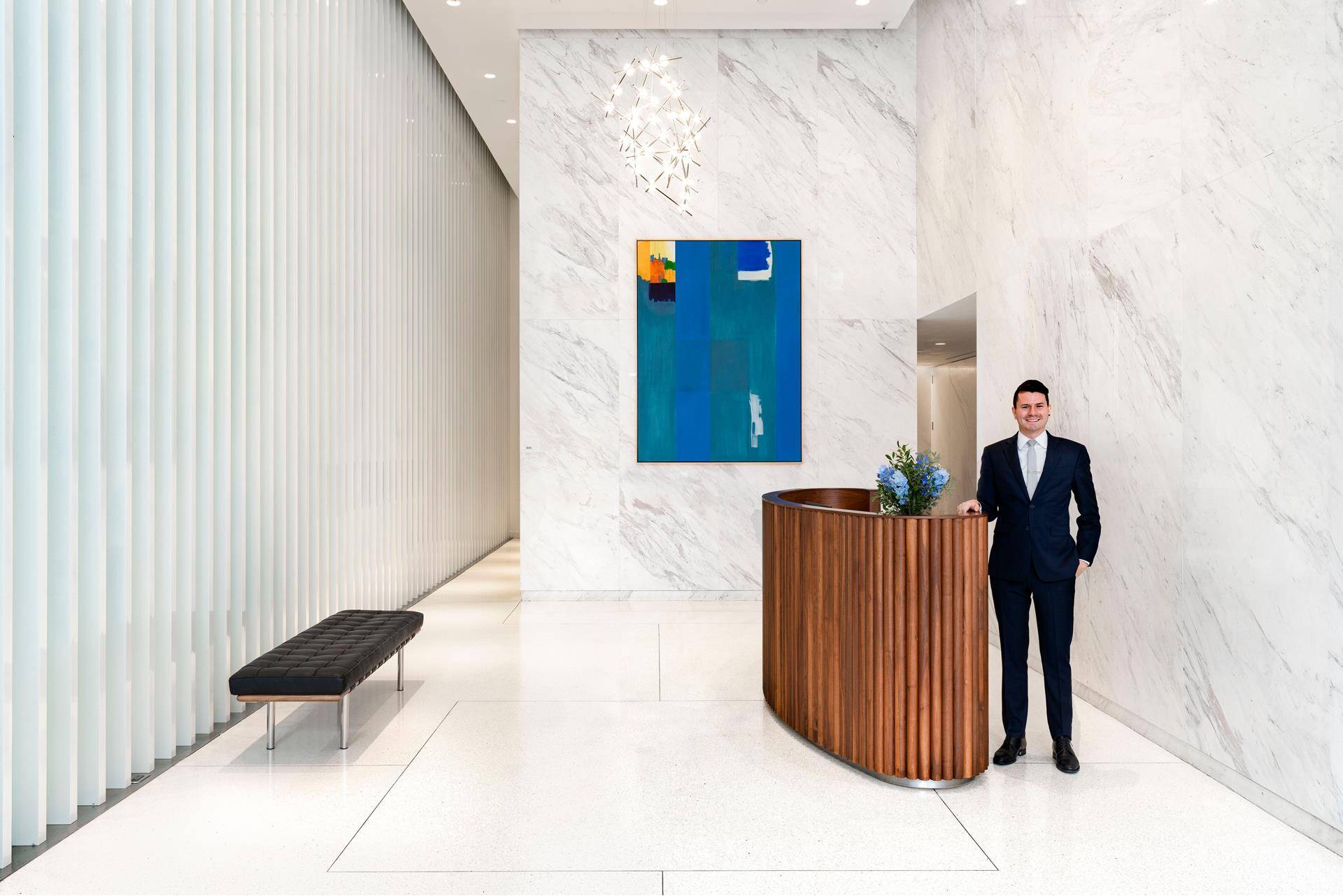 Introducing Penthouse 34, an unparalleled, three bedroom, three and a half bath full floor residence with 14' finished ceilings, and 148 linear feet of continuous terrace with 360 degree views ...