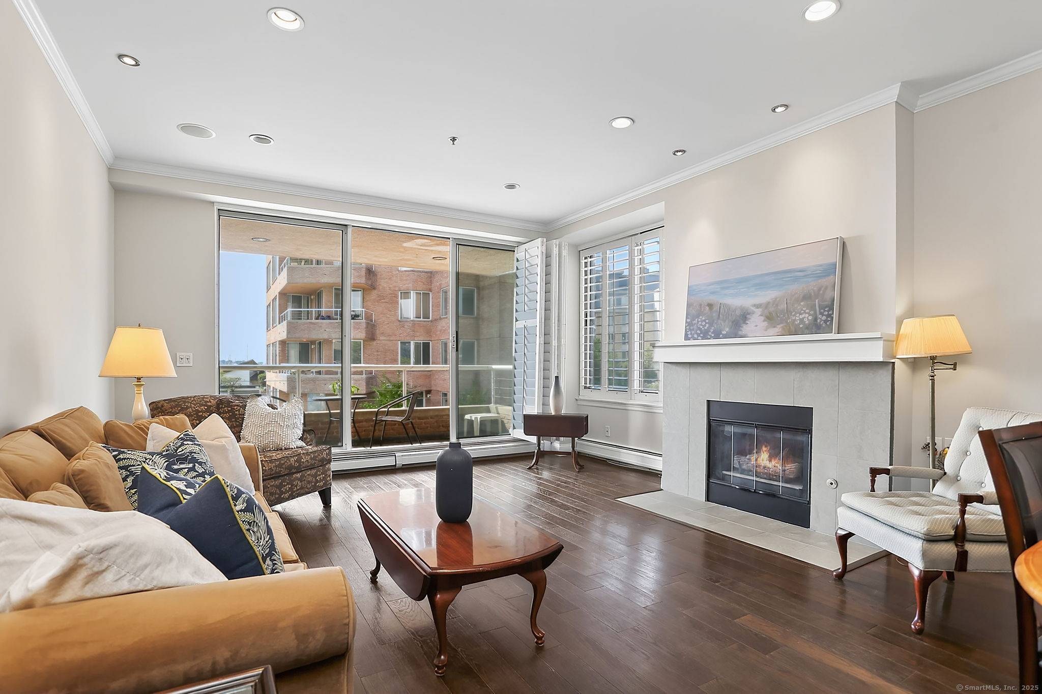 2 bedroom, 2 bath unit on 2nd floor with million dollar water views of Stamford Harbor and beyond.