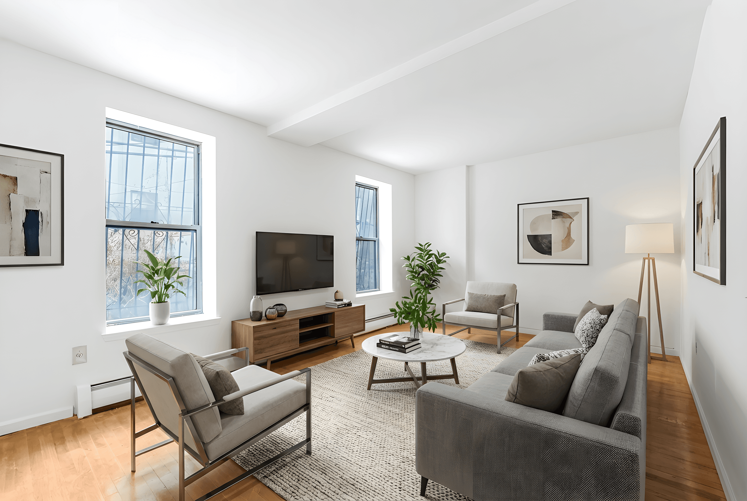 Experience the charm of this bright and airy apartment in a well maintained building at 472 Bainbridge Street.