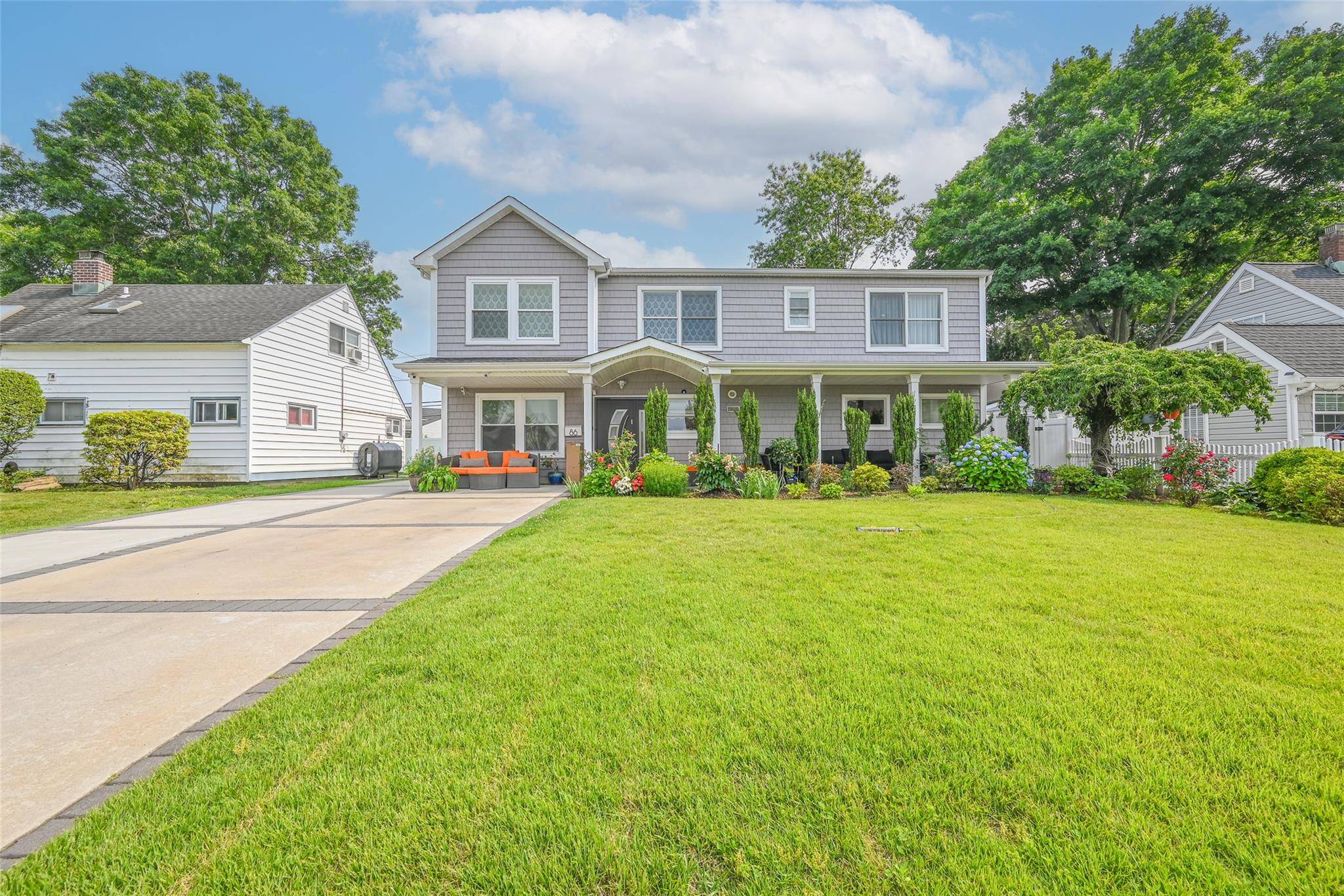 Great Large Colonial In Salisbury Area Fully Redone in 2017, New Roof, Siding, New windows, Large Eating Kitchen With Quartz Counter Tops New Stainless Steel Appliances.