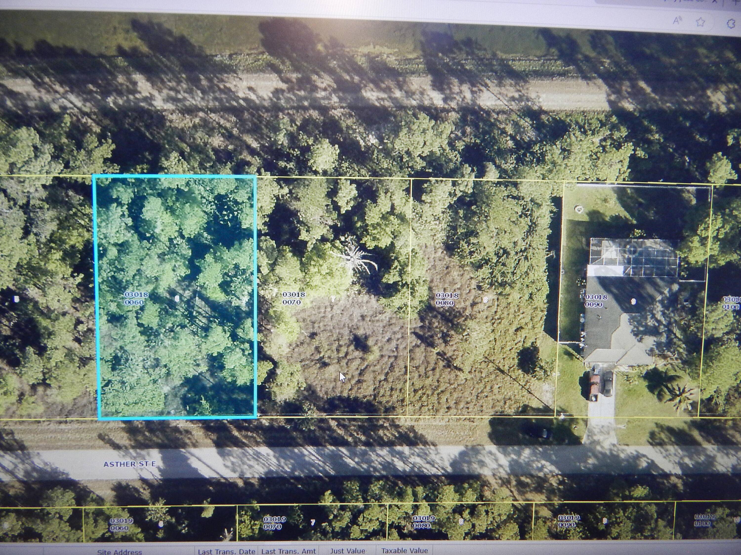 Very nice lot on paved Rd, High and Dry.