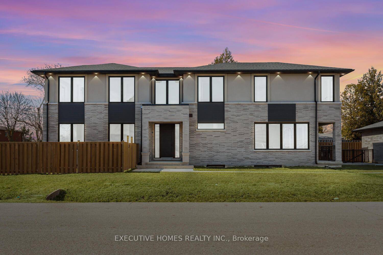 This newly built custom home by a Tarion registered builder in Lakeview features a bright foyer with open stairs and a glass railing, a main floor office, and a built ...