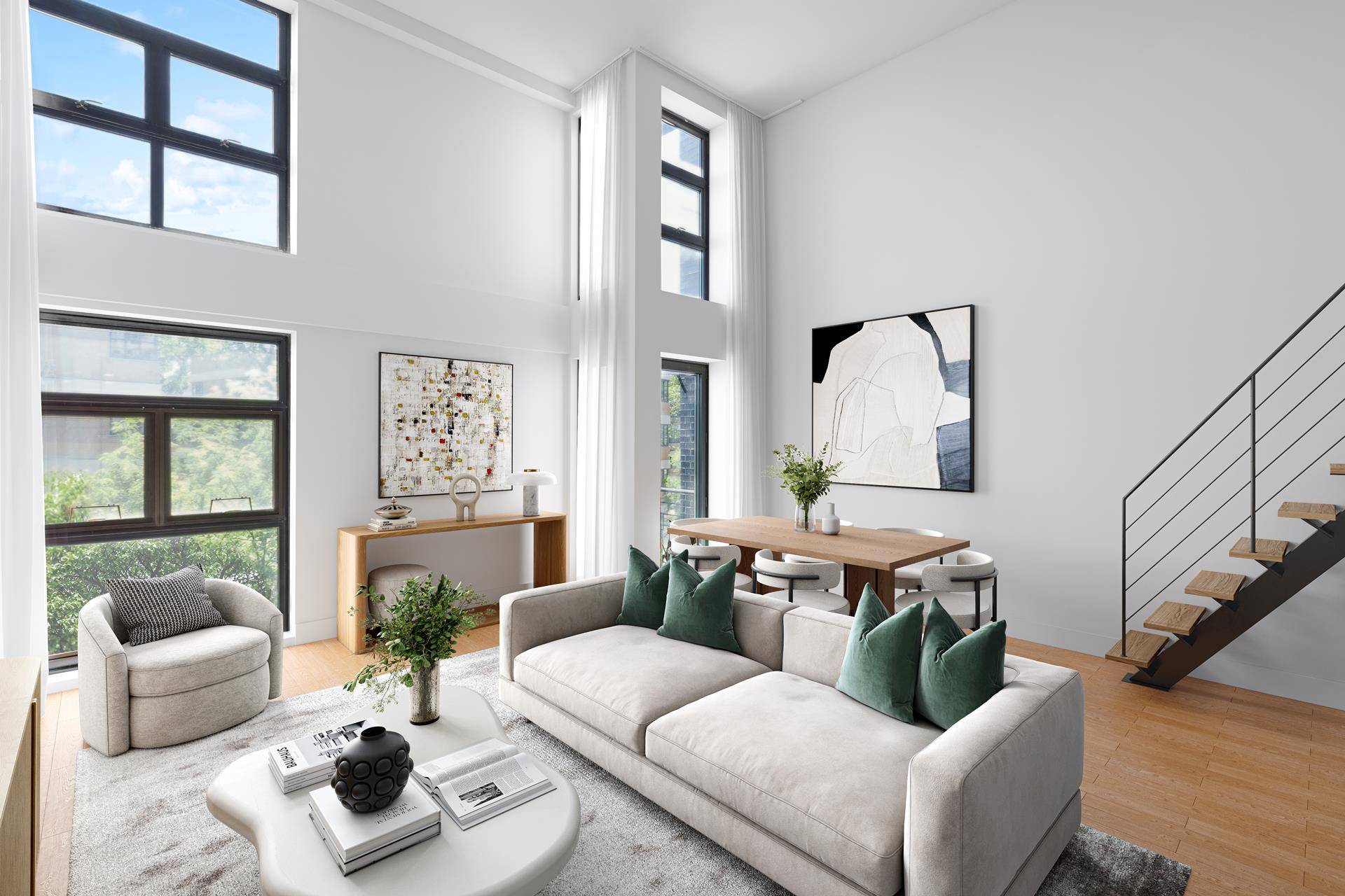 Architectural Charm with a Private Rooftop Cabana in East Williamsburg Discover an inspiring blend of creativity and comfort in this truly one of a kind loft residence at 223 Maujer ...