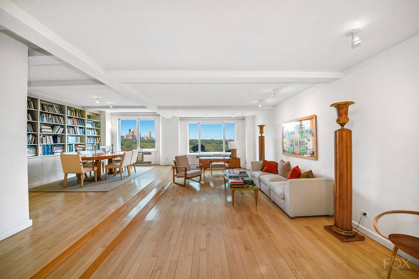 A truly one of a kind offering this expansive residence is the result of a seamless combination of three apartments in a prestigious full service co op directly facing Central ...