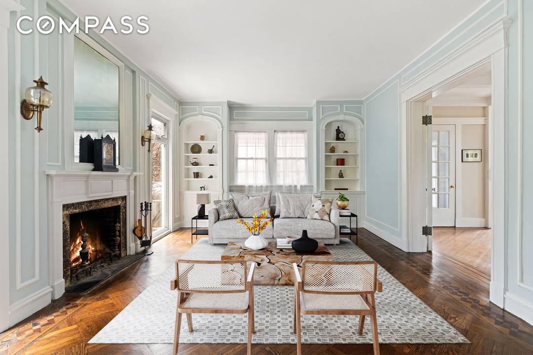 Located in coveted Prospect Park South on a picturesque, tree lined street, this distinctive 6 bedroom, 3.