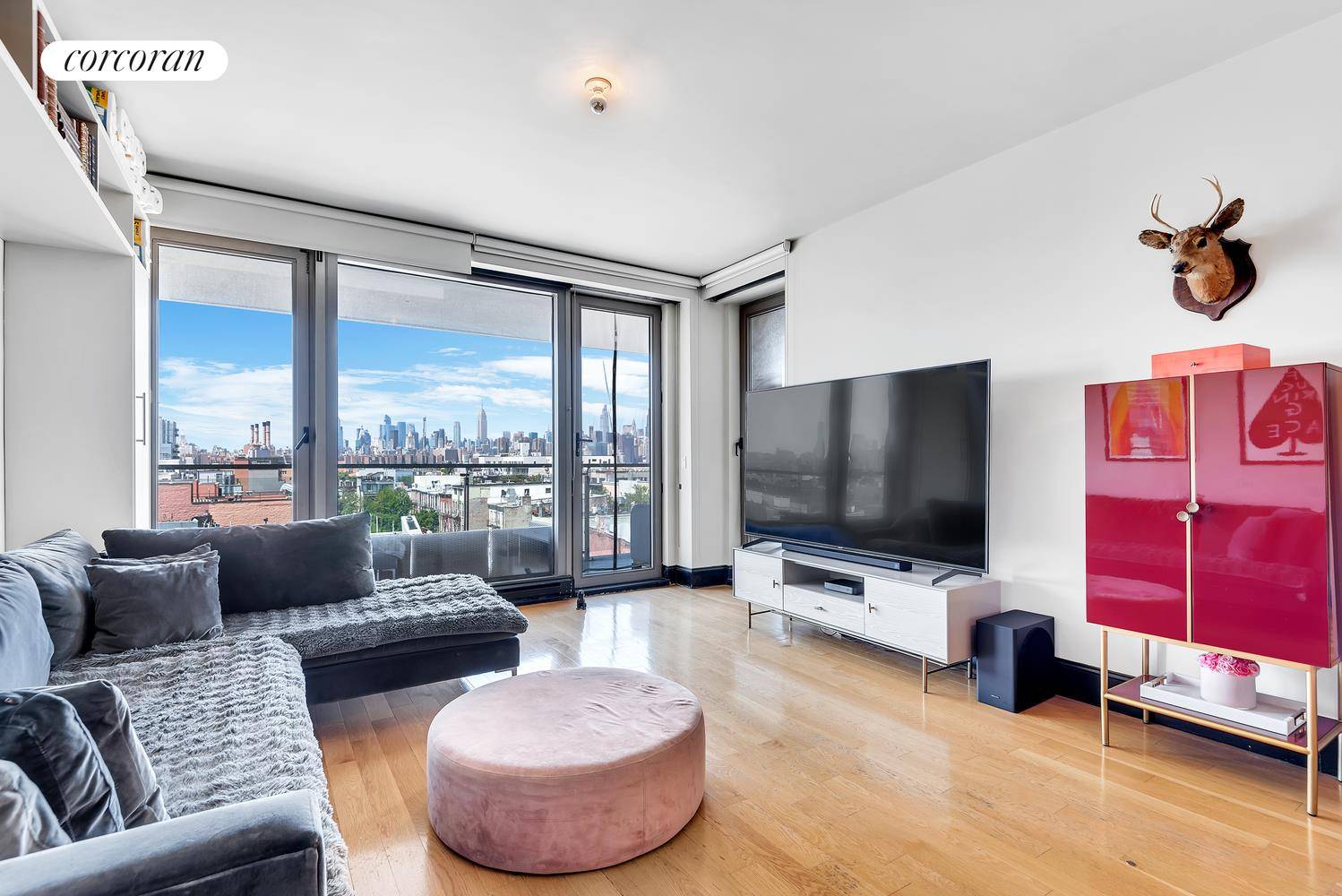 This stunning two bedroom, two bath Williamsburg home offers one huge private terrace logia, and direct western exposure, flooding the condo with natural light and incredible views throughout.