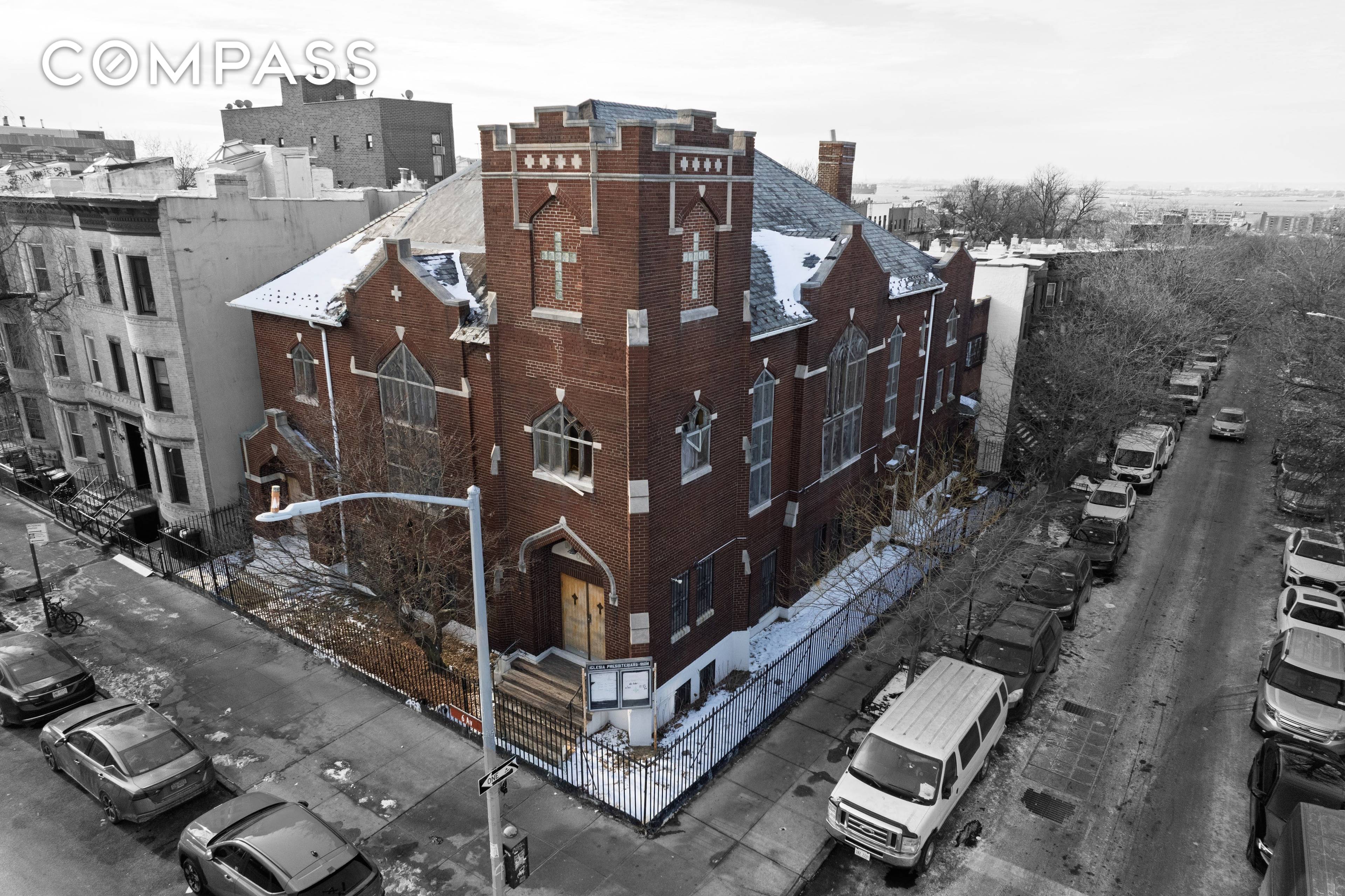 Welcome to 4802 6th Avenue, a beautiful Neo Gothic church and ancillary manse on a prime corner in the Central Sunset Park Historic District.