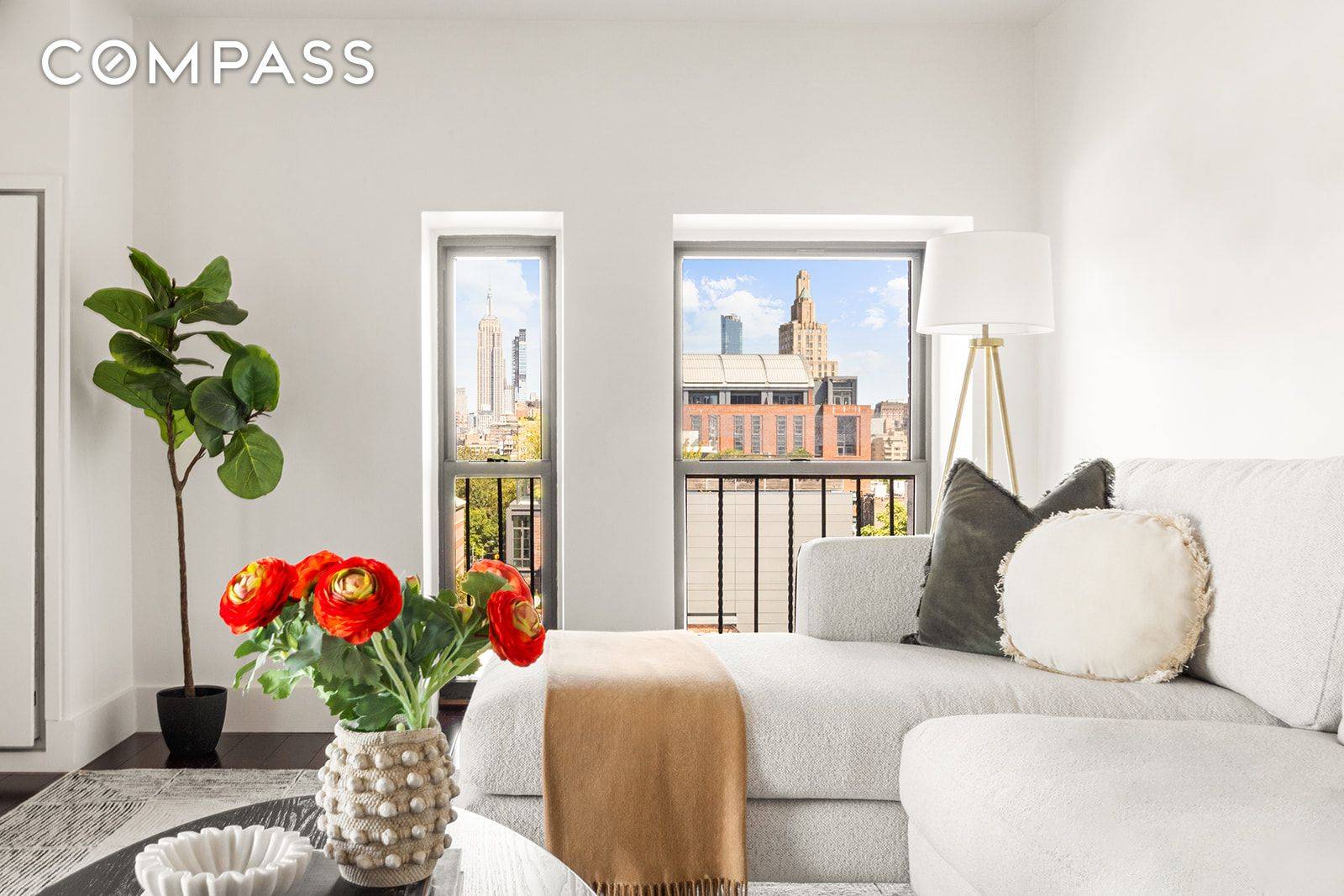 Stunning Renovated One Bedroom with Iconic Empire State Views in the Heart of Greenwich Village !