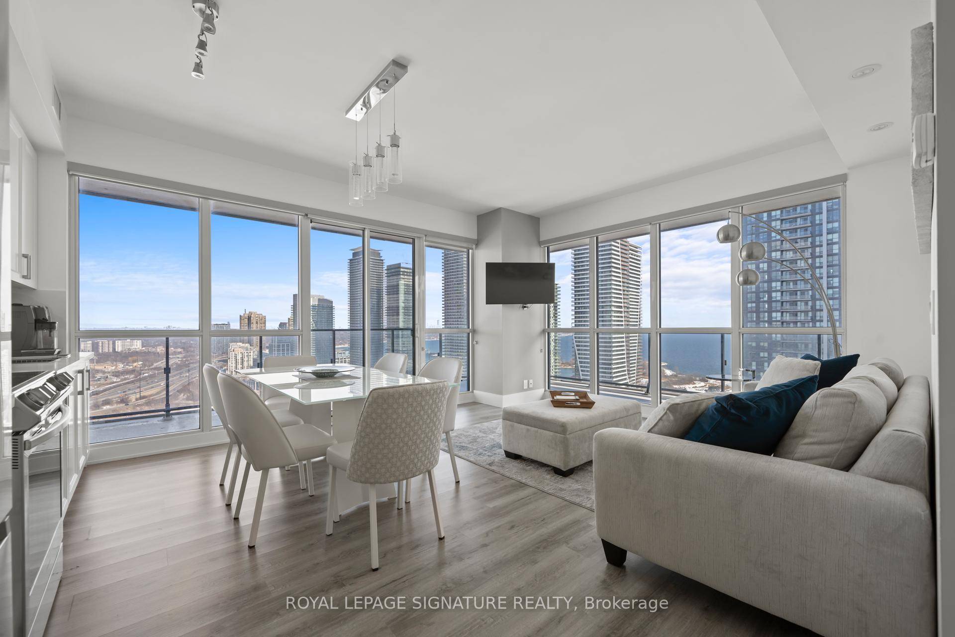 Welcome to 10 Park Lawn 3109 A Stunning high floor corner unit with unobstructed lake views !