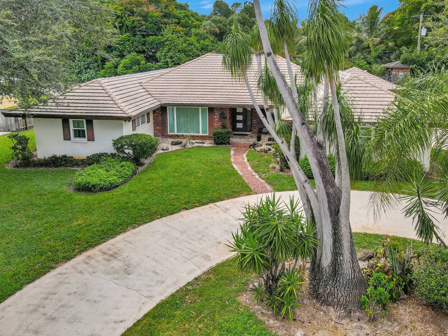 Large CBS home with private screened pool area.